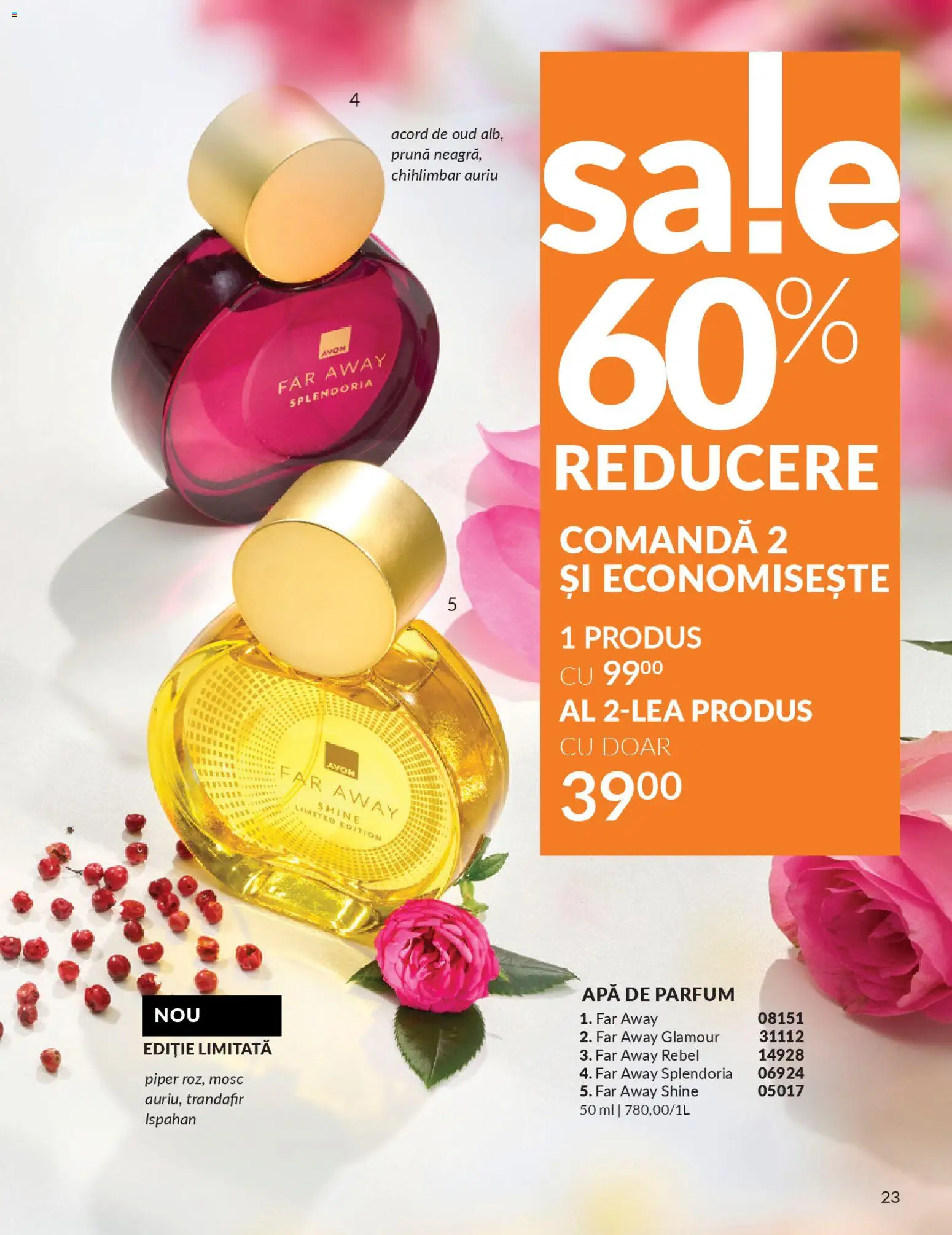 Noul catalog Avon – valabil de la 01.04.2026 | Pagină: 25 | Produse: Apă de parfum, Trandafir, Parfum, Piper