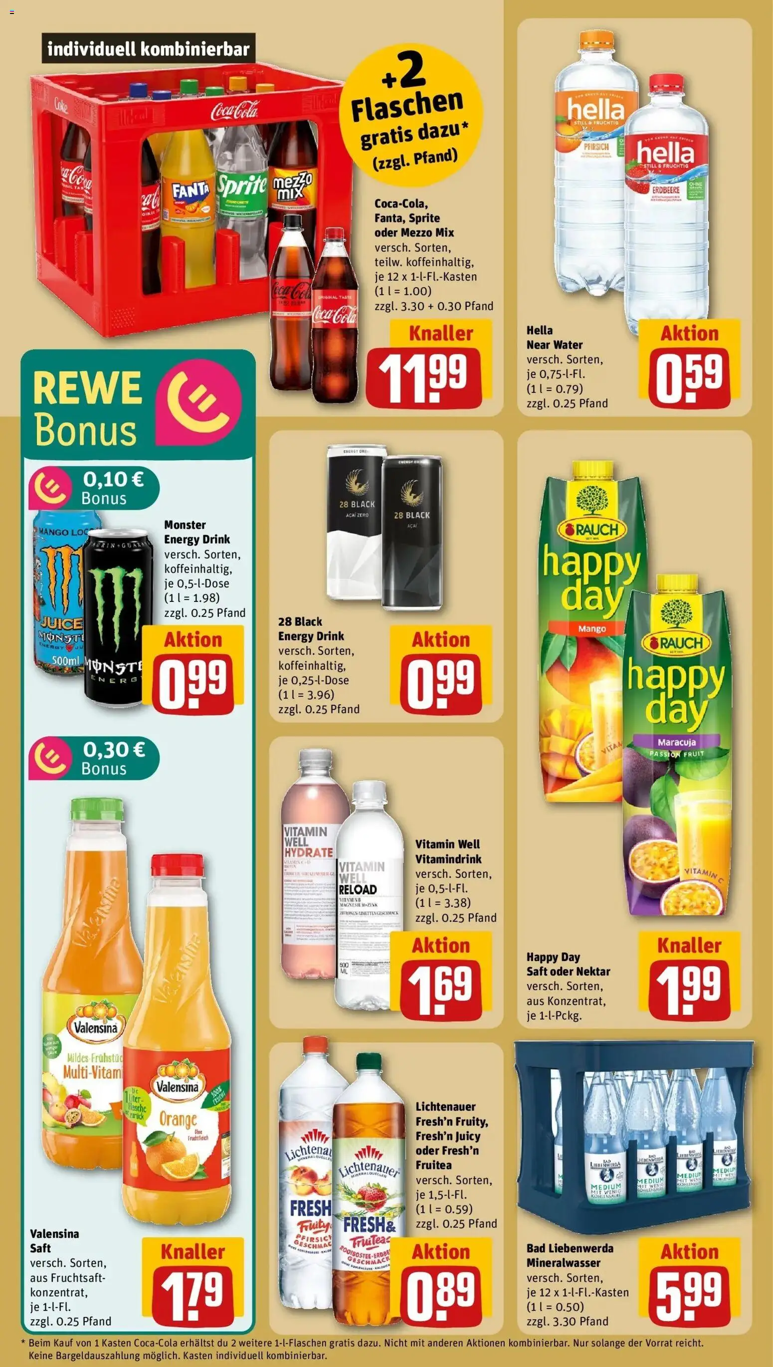 Rewe Prospekt Cottbus / Sandow	 – gültig ab 09.03.2026 | Seite: 14 | Produkte: Fanta, Sprite, Bad, Oder mezzo mix