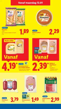 Lidl - Folder week 3 - Voorbeeld van een folder van Lidl, geldig van 12.01.2026 | Pagina: 9 | Producten: Ham, Gouda, La, Knoflook