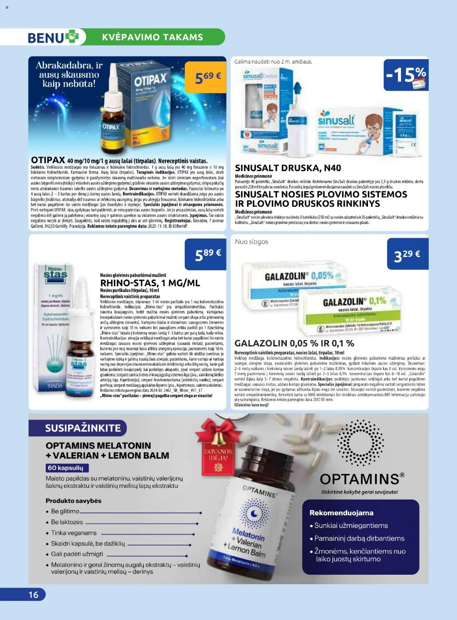 BENU akcijos nuo 01.12.2025 | Puslapis: 16