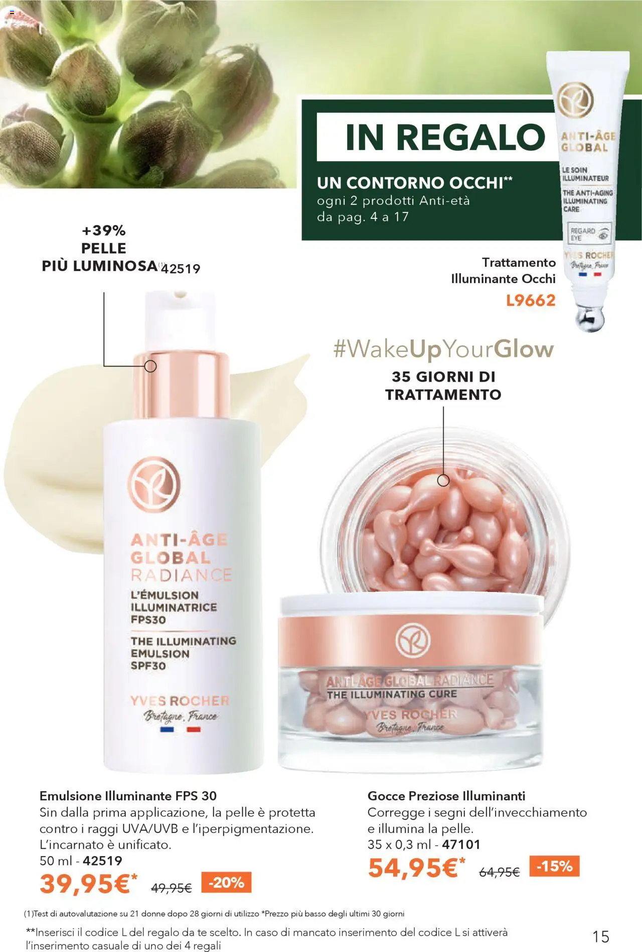 Volantino Yves Rocher del 23.09.2025 | Pagina: 15 | Prodotti: Illuminante, Tè, The