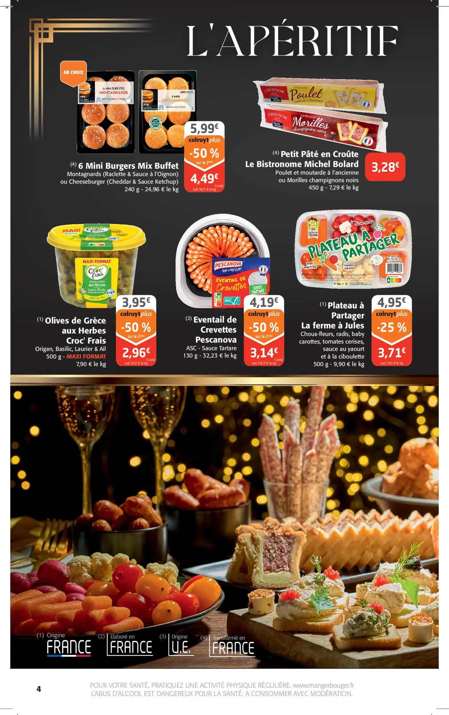 {H1} | Page: 4 | Produits: Origan, Crevettes, Cheddar, Ketchup