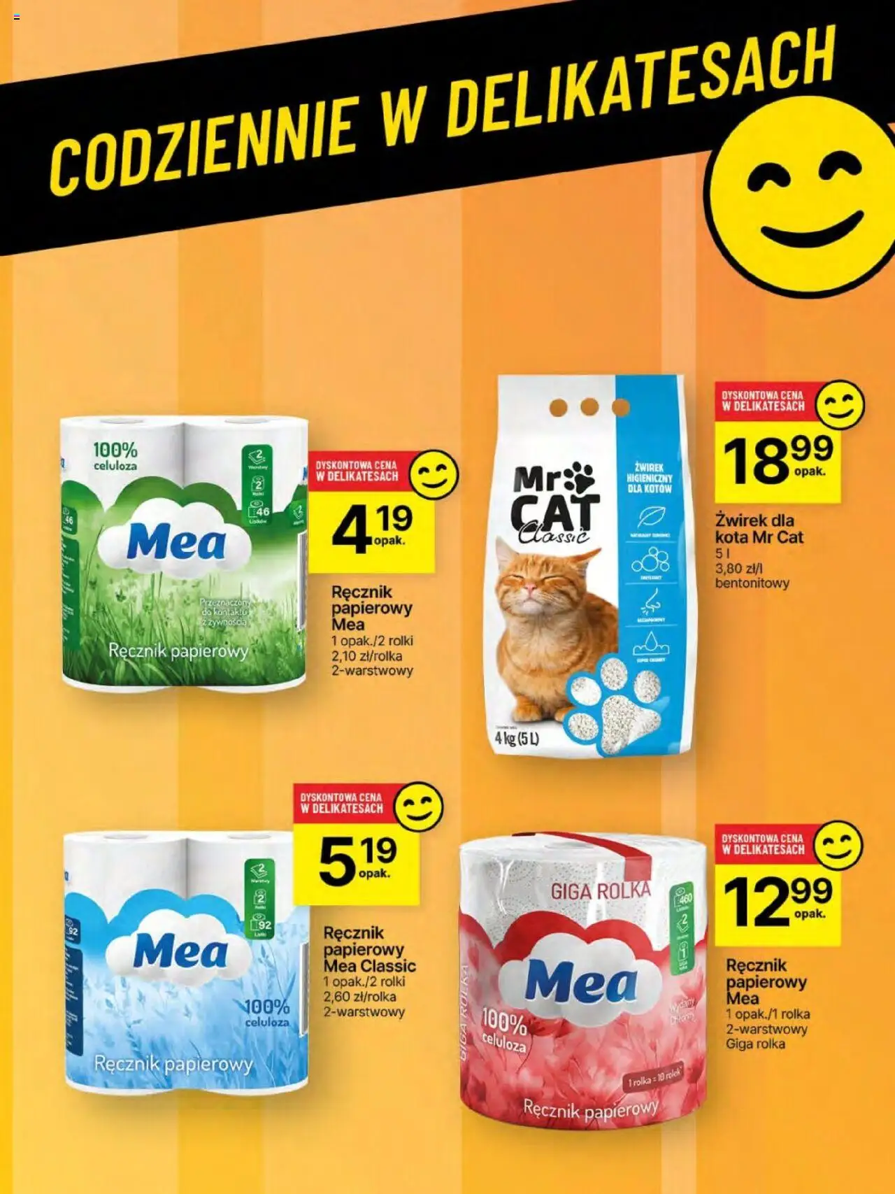 Delikatesy Centrum Gazetka od 29.05.2025 | Strona: 64 | Produkty: Żwirek dla kota, Rolki, Ręcznik papierowy