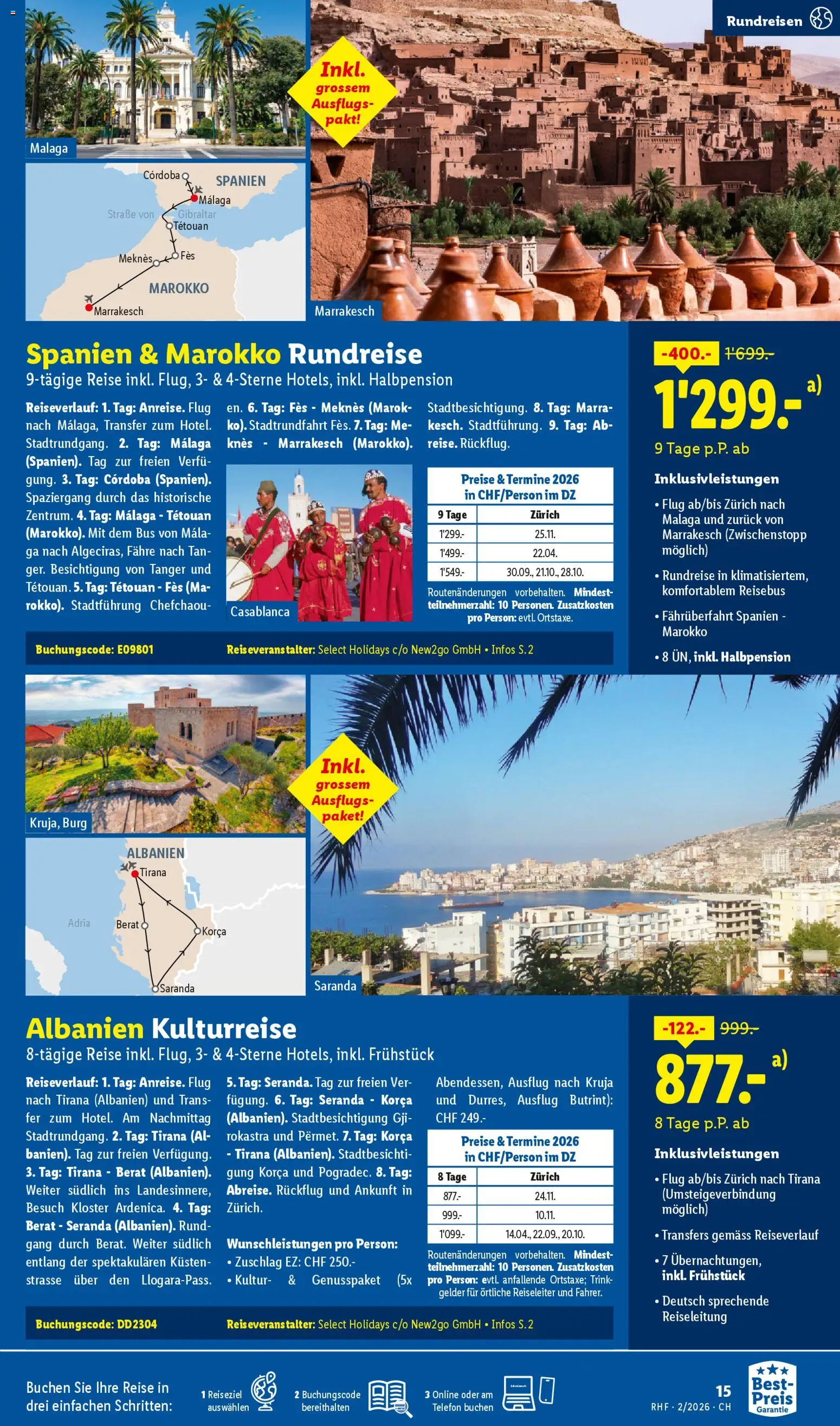 Lidl Aktionen Reisen Februar – gültig ab 28.01.2026 | Seite: 15 | Produkte: Telefon