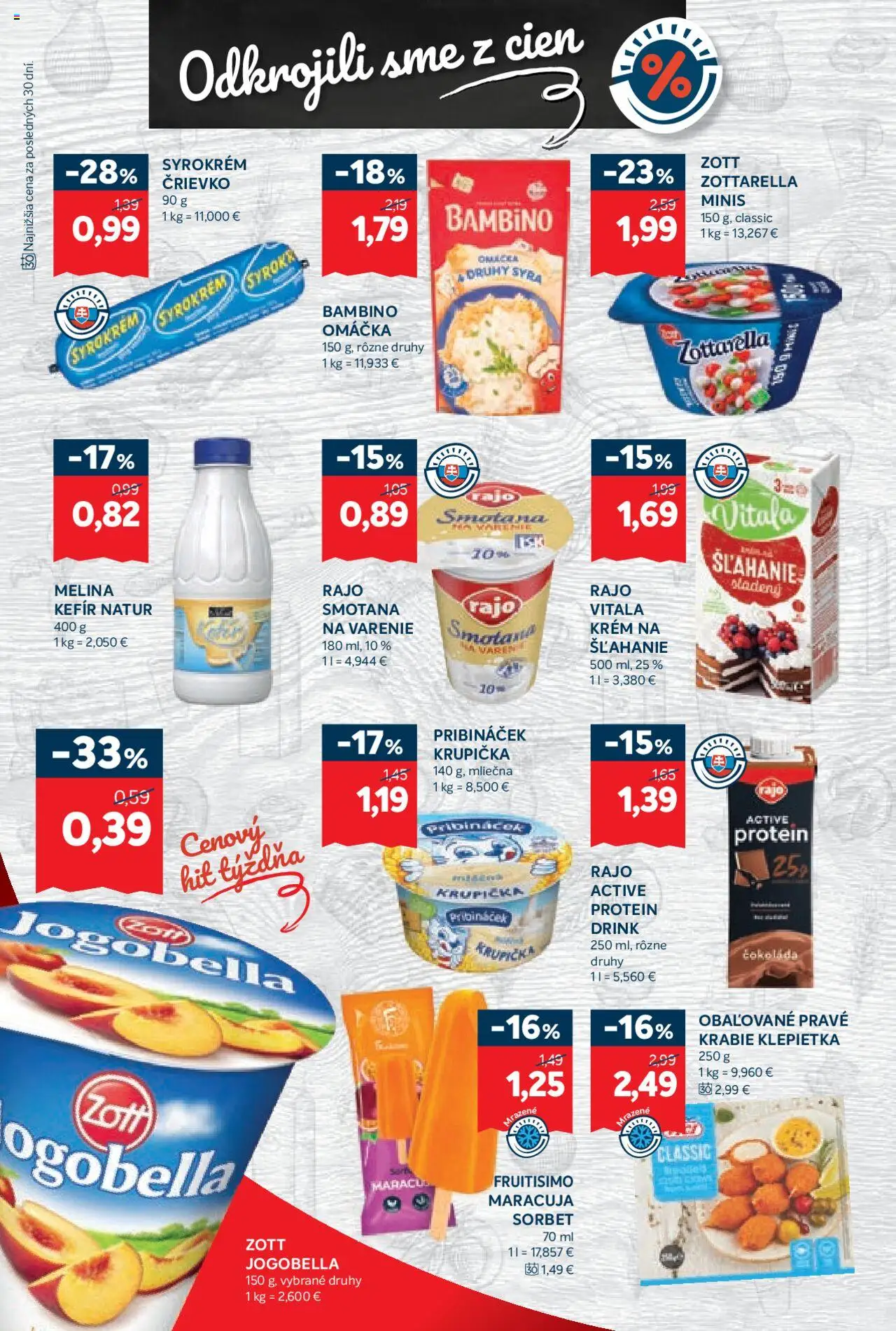 Nové Kraj akcie – leták je platný od 11.09.2025 | Strana: 6 | Produkty: Smotana, Sorbet, Čokoláda, Krém