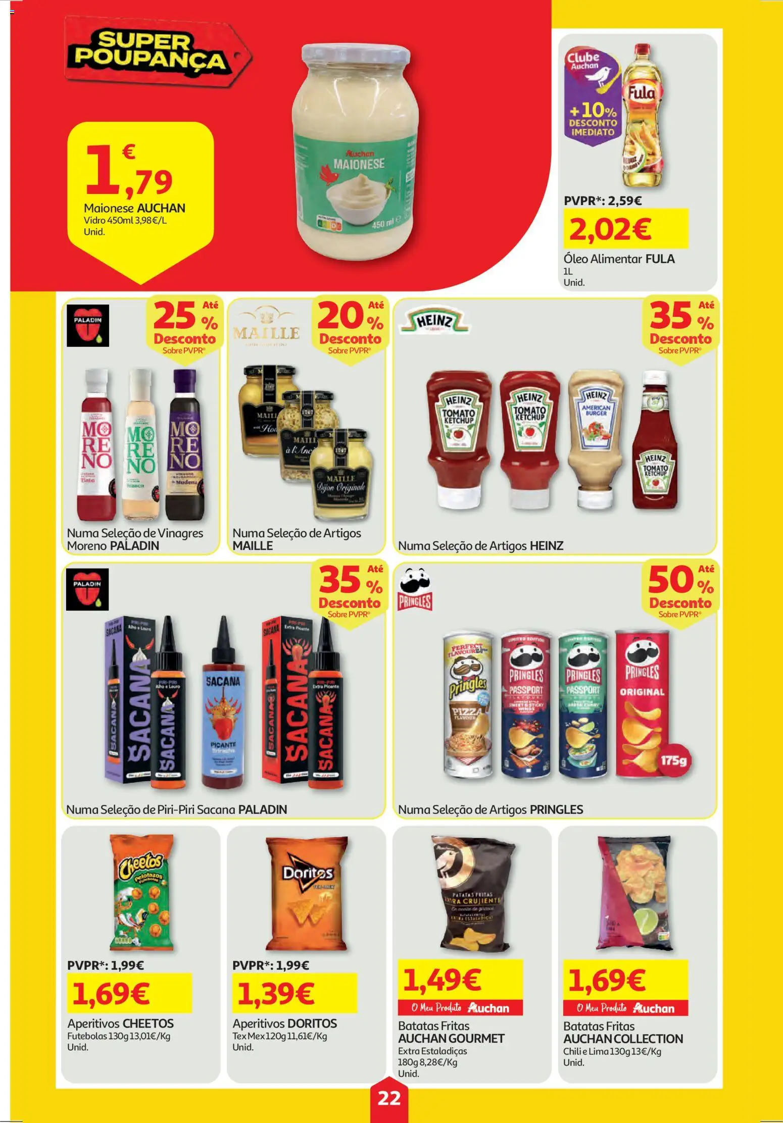 Auchan folheto │ válido de 25.12.2025 | Página: 22 | Produtos: Óleo, Pizza, Ketchup, Batatas fritas