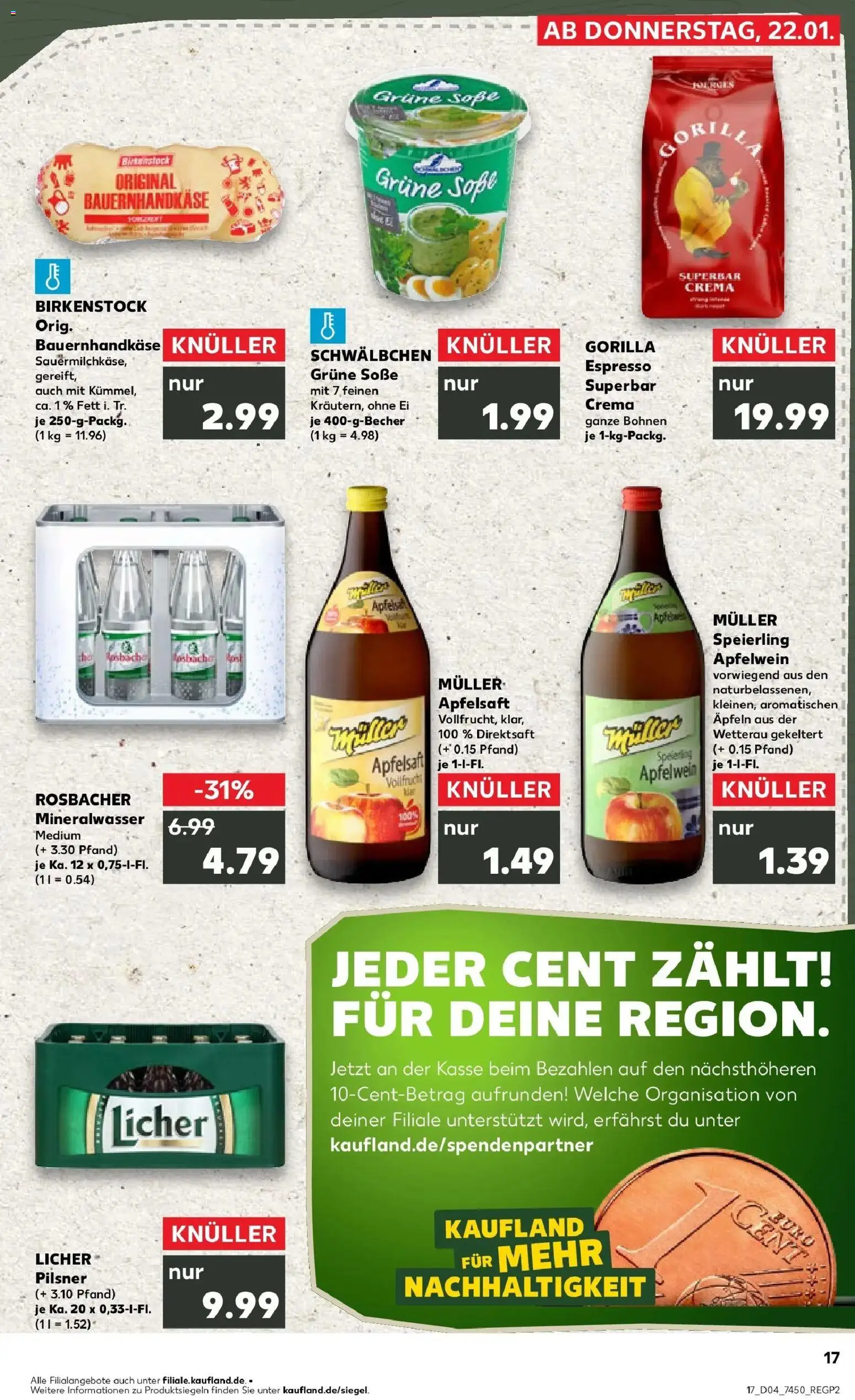 Kaufland prospekt Bad Nauheim	 – gültig ab 22.01.2026 | Seite: 2 | Produkte: Apfelsaft, Mineralwasser, Apple, Soße