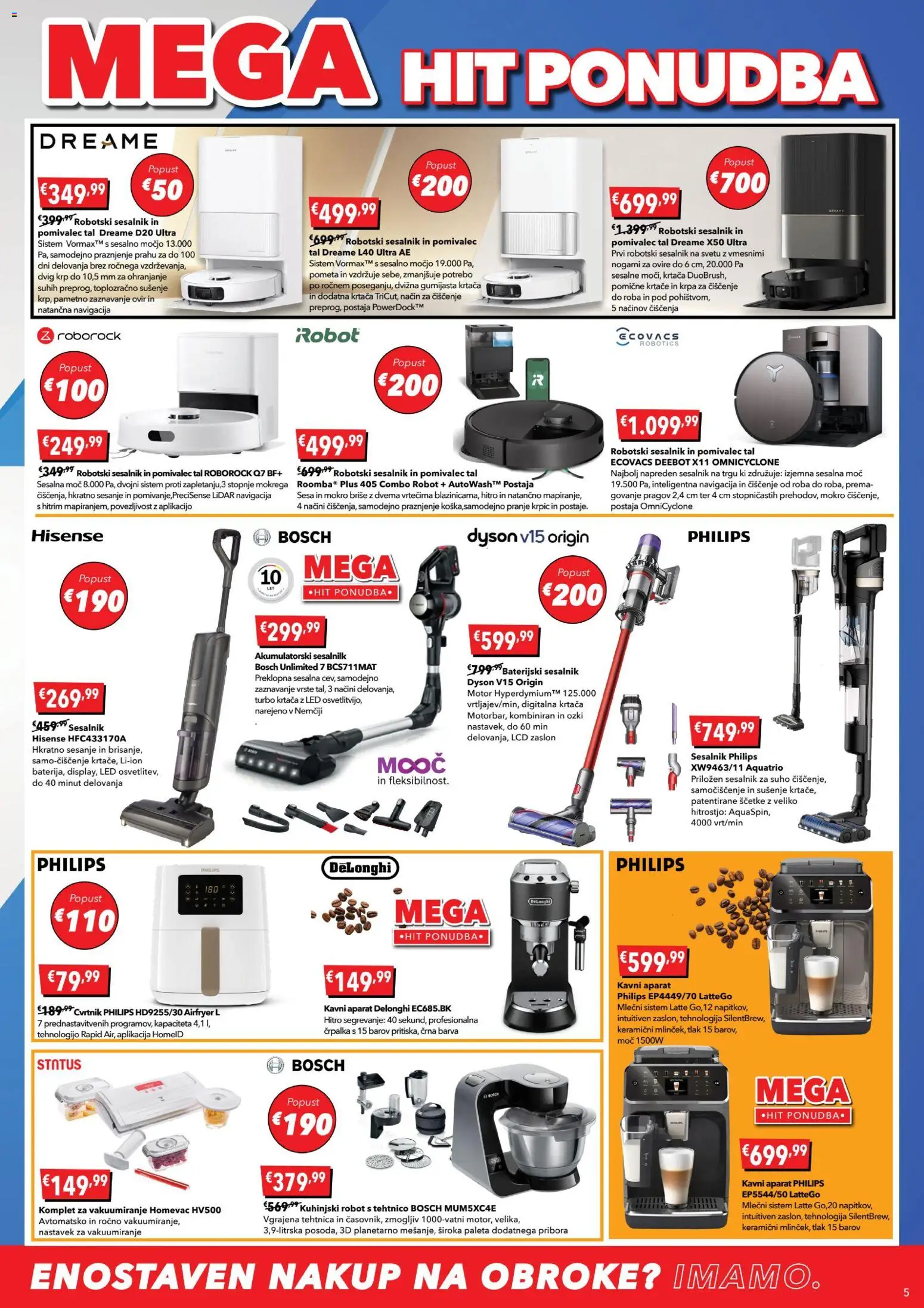 Novi Harvey Norman katalog ponudbe – veljaven od 21.01.2026 | Stran: 5 | Izdelki: Črpalka, Robot, Krtaca, Barva