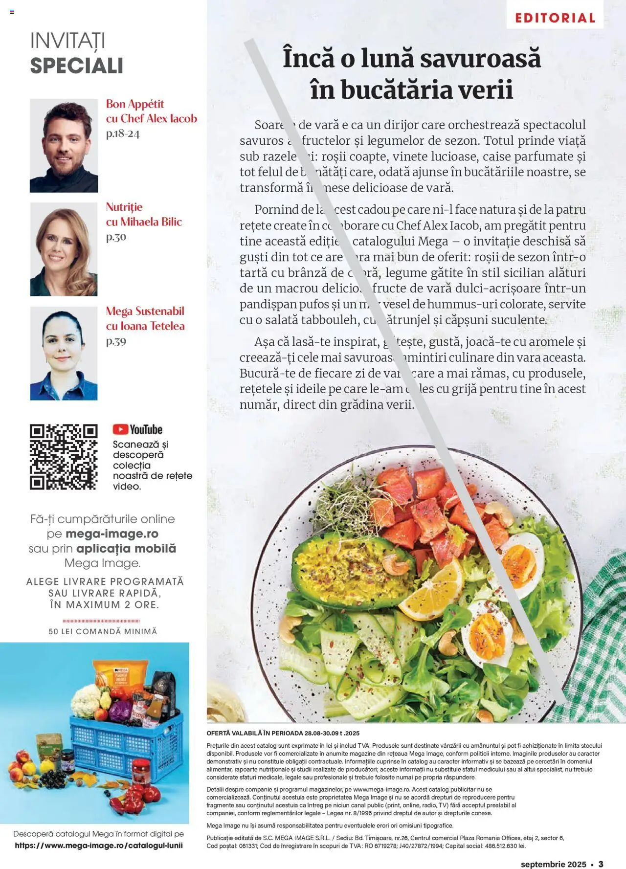 Noul catalog Mega Image – valabil de la 28.08.2025 | Pagină: 3 | Produse: Brânză, Roșii, Căpșuni, Salată