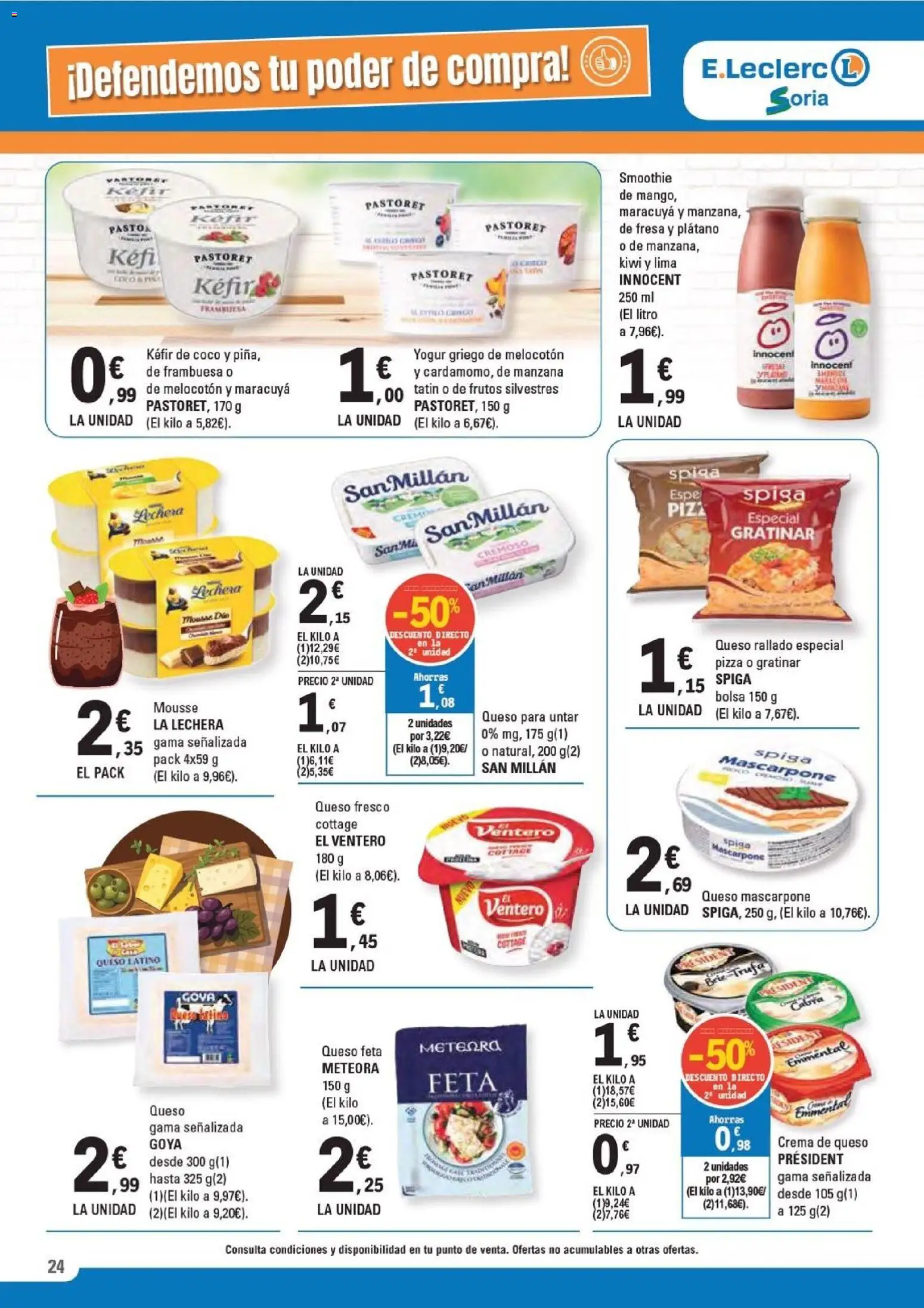 E.Leclerc - Especial Conservas Vegetales │ válido desde el 18.02.2026 | Página: 24 | Productos: Lima, Yogur, Kiwi, Crema