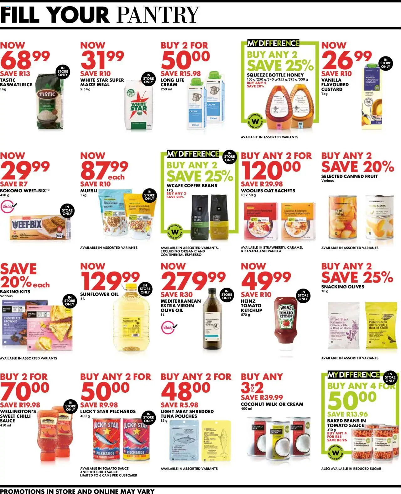 New Woolworths catalogue – valid from 22.09.2025 | Page: 8 | Products: Baked beans, Milk, Rice, Salad