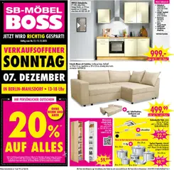 SB Möbel Boss Prospekt Berlin-Mahlsdorf	 ab 06.12.2025 gültig