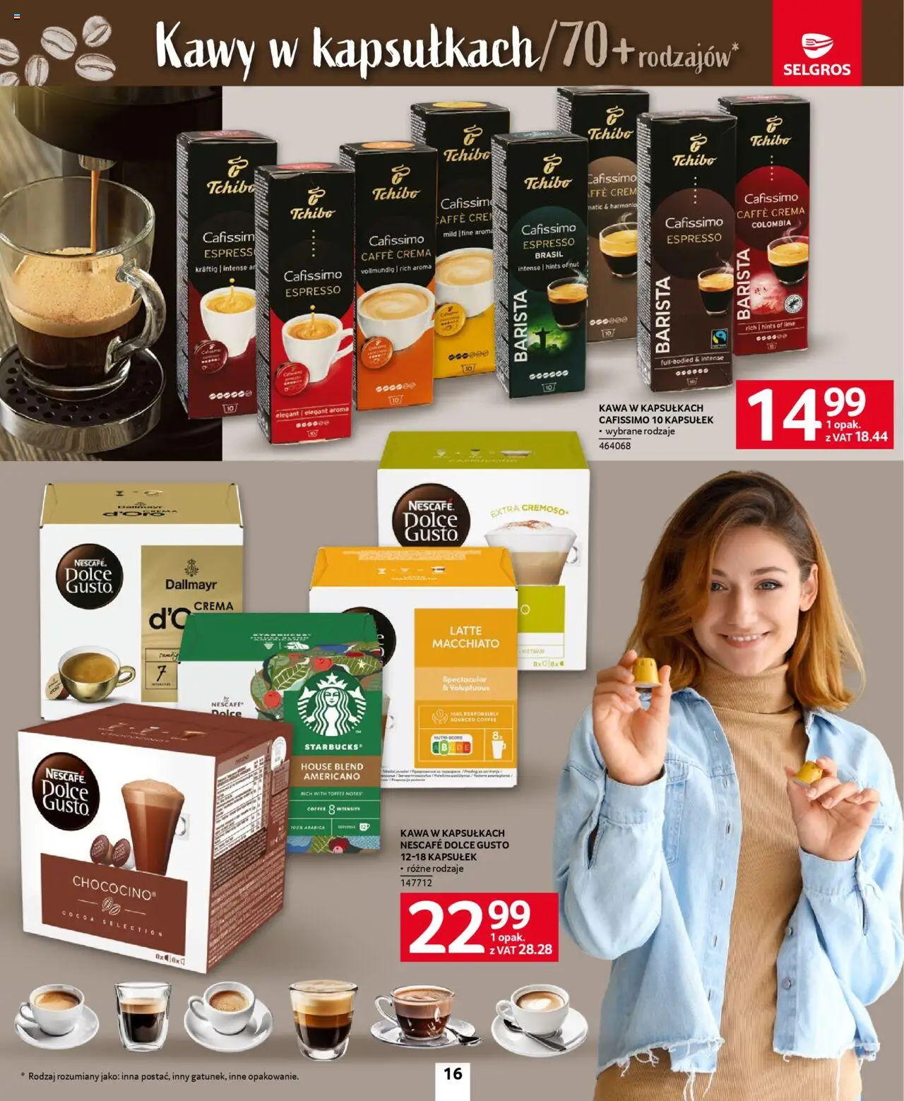 Selgros cash&carry Gazetka - Kawa i Herbata od 09.10.2025 | Strona: 16 | Produkty: Nescafe, Tchibo, Dolce Gusto, Kawa