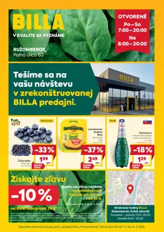Billa leták platný od 07.04.2026