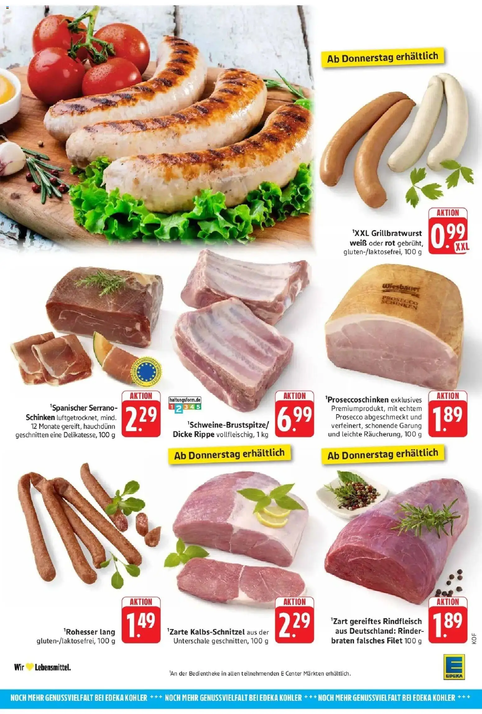 E center Prospekt Offenburg	 – gültig ab 05.04.2026 | Seite: 46 | Produkte: Prosecco, Schinken, Rindfleisch