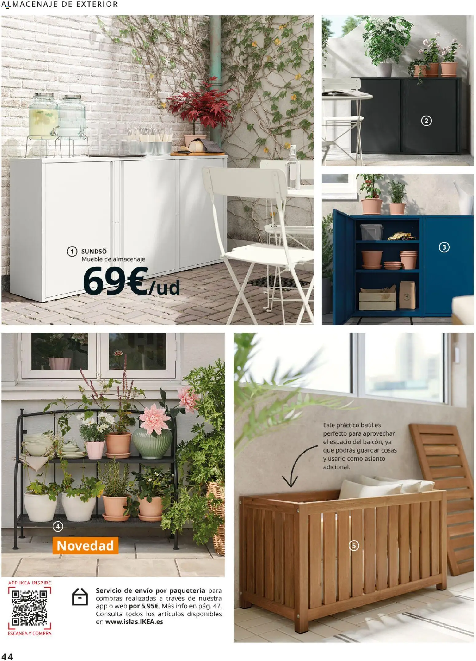 Catálogo IKEA Muebles de exterior │ válido desde el 17.12.2025 | Página: 44 | Productos: Almacenaje