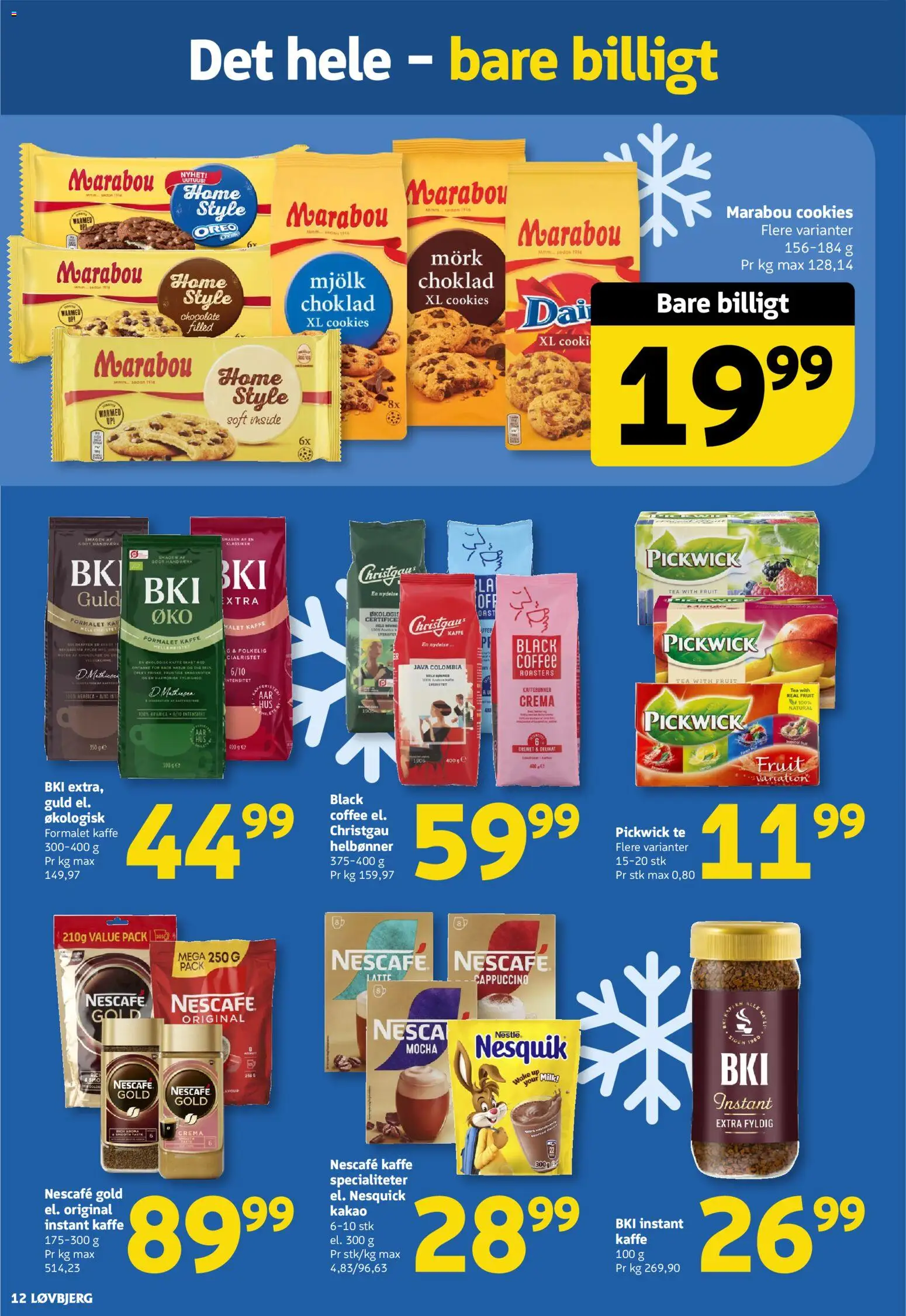 Løvbjerg tilbudsavis – gyldig fra 20.02.2026 | Side: 12 | Produkter: Kaffe, Te, Cookies, Kakao