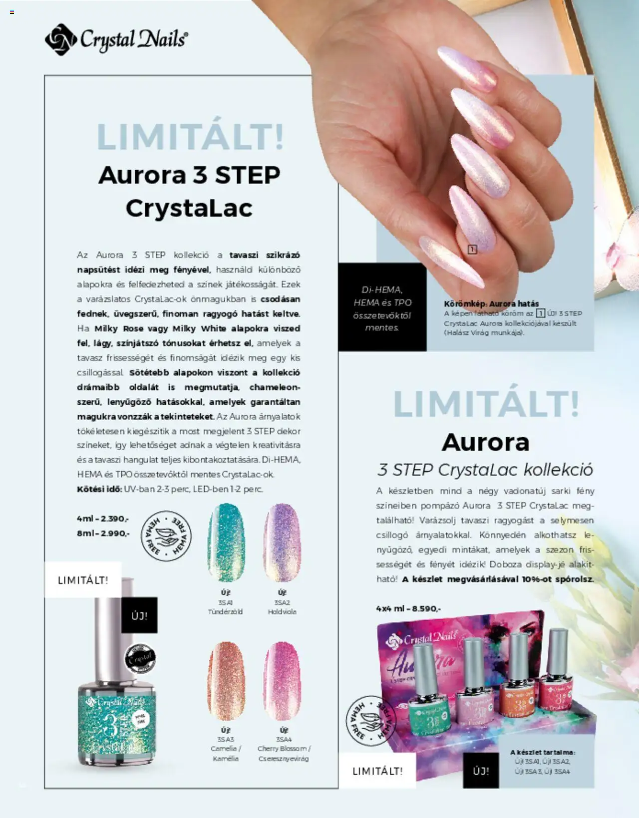 Crystal Nails akciós ujság - amely érvényes a következő dátumtól: 01.03.2025 | Oldal: 14 | Termékek: Virag, Kamelia