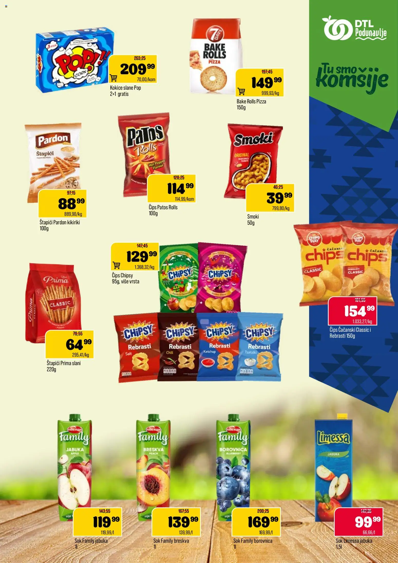 Podunavlje katalog - važi od 02.01.2026 | Strana: 9 | Proizvode: Smoki, Borovnica, Sok, Breskva