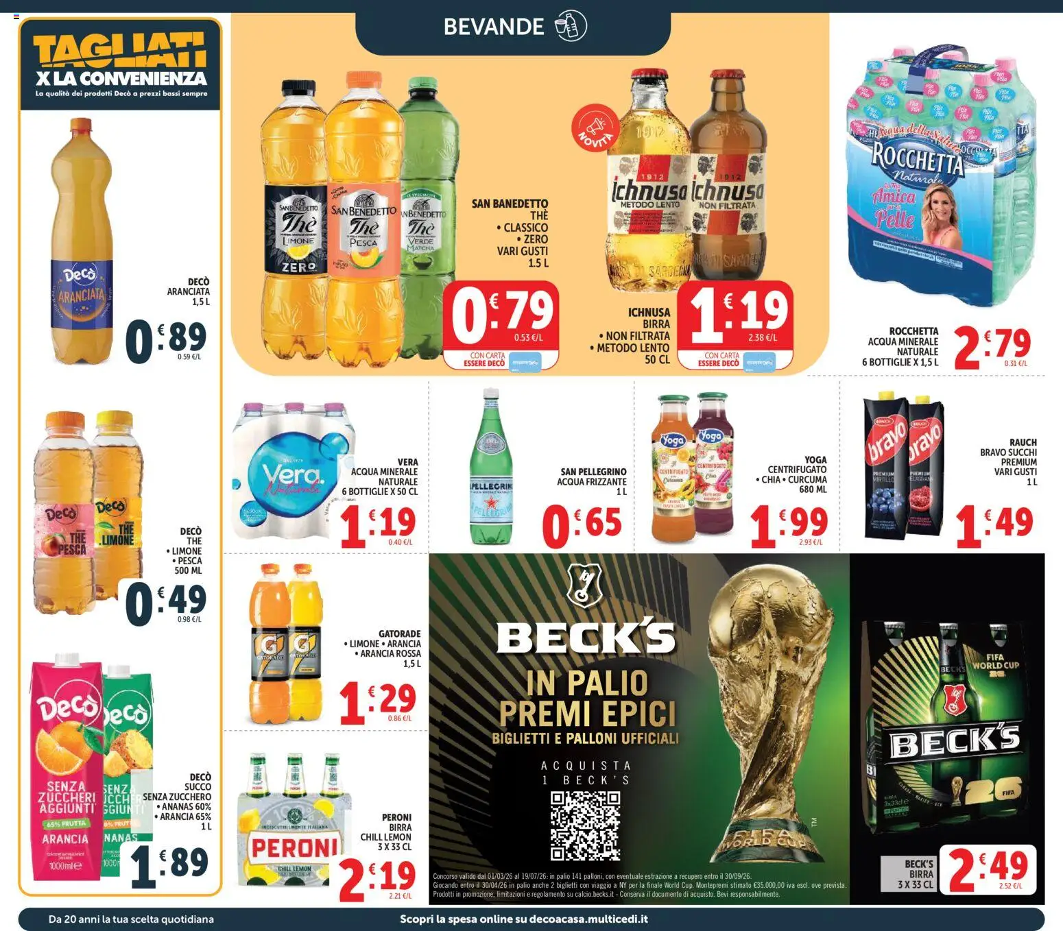 Volantino Decò del 27.03.2026 | Pagina: 24 | Prodotti: Succo, Frutta, Ananas, Arancia