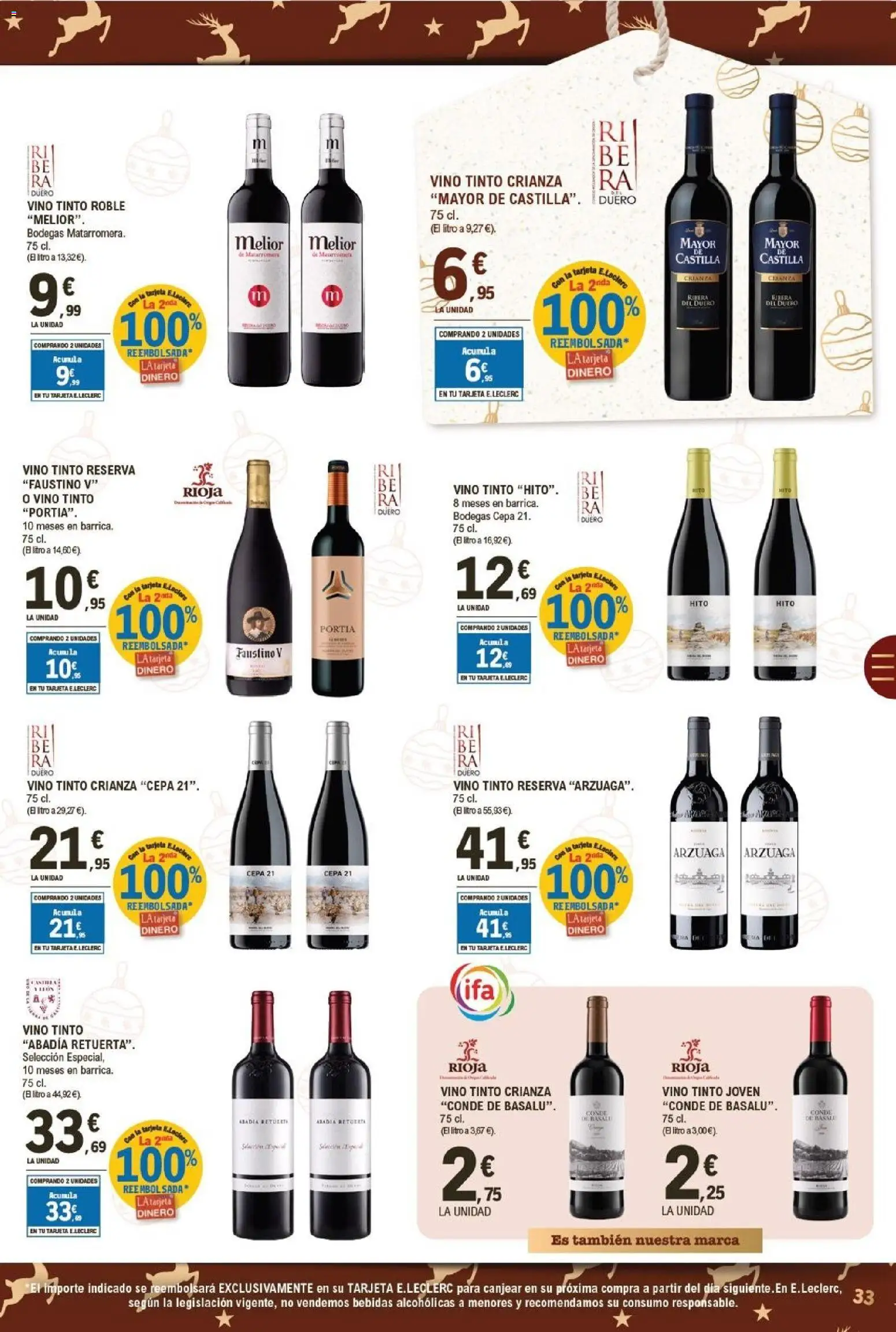 E.Leclerc folleto │ válido desde el 15.12.2025 | Página: 33 | Productos: Vino