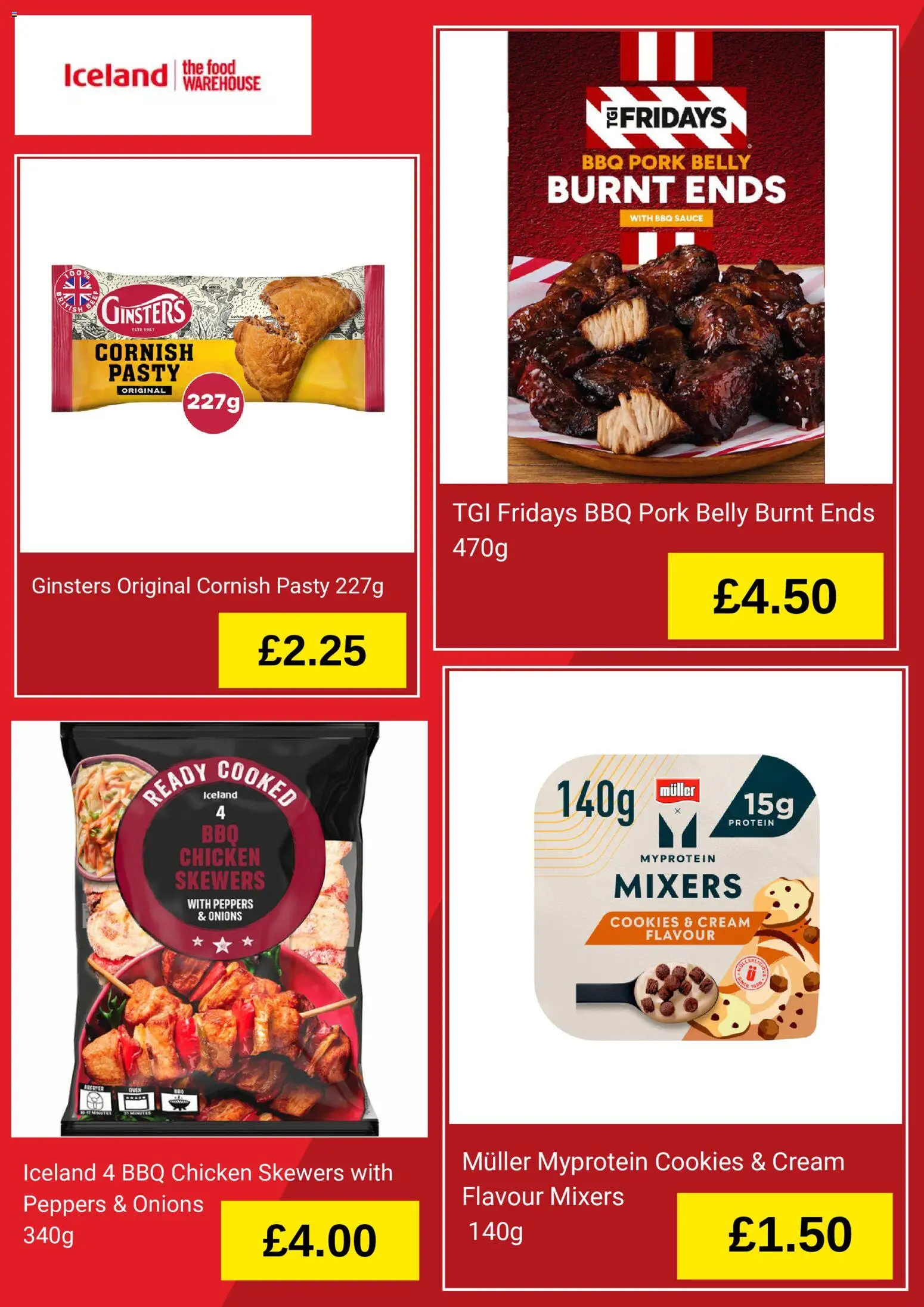 {H1} | Page: 4 | Products: Chicken, Peppers, Pork, Cookies