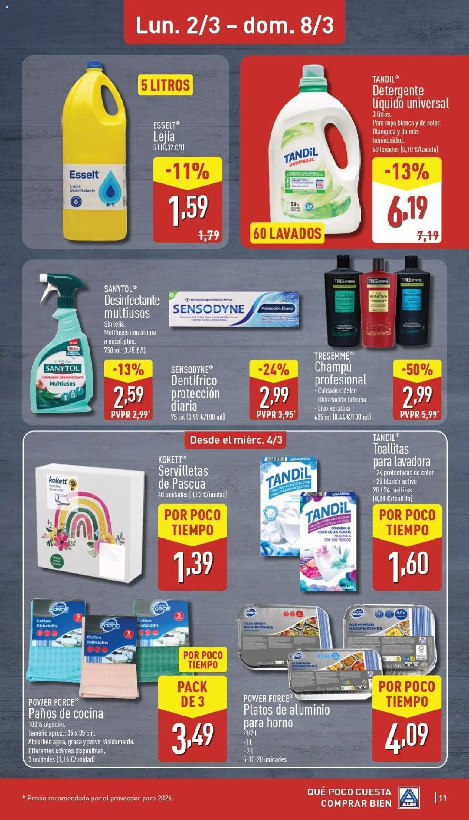 Aldi folleto Baleares │ válido desde el 02.03.2026 | Página: 11 | Productos: Ropa, Lavadora, Horno, Cocina