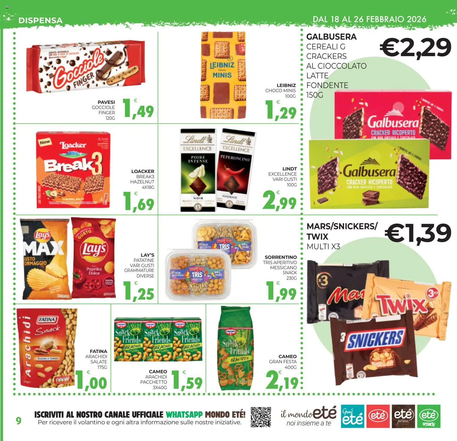 Volantino Eté del 18.02.2026 | Pagina: 9 | Prodotti: Tè, Cereali, Latte, Aperitivo