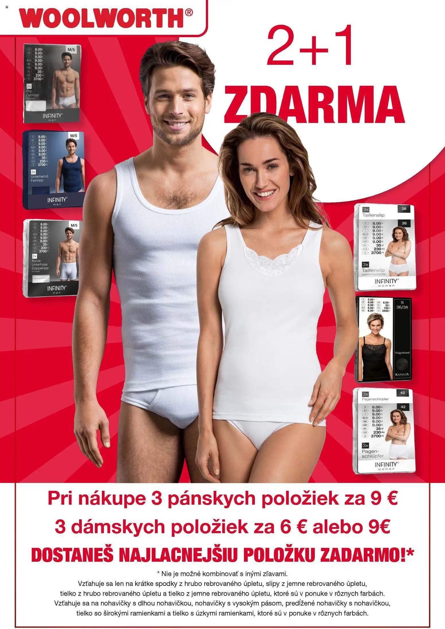 Nové Woolworth akcie – leták je platný od 21.11.2025 | Strana: 32 | Produkty: Tielko, Nohavičky, Slipy