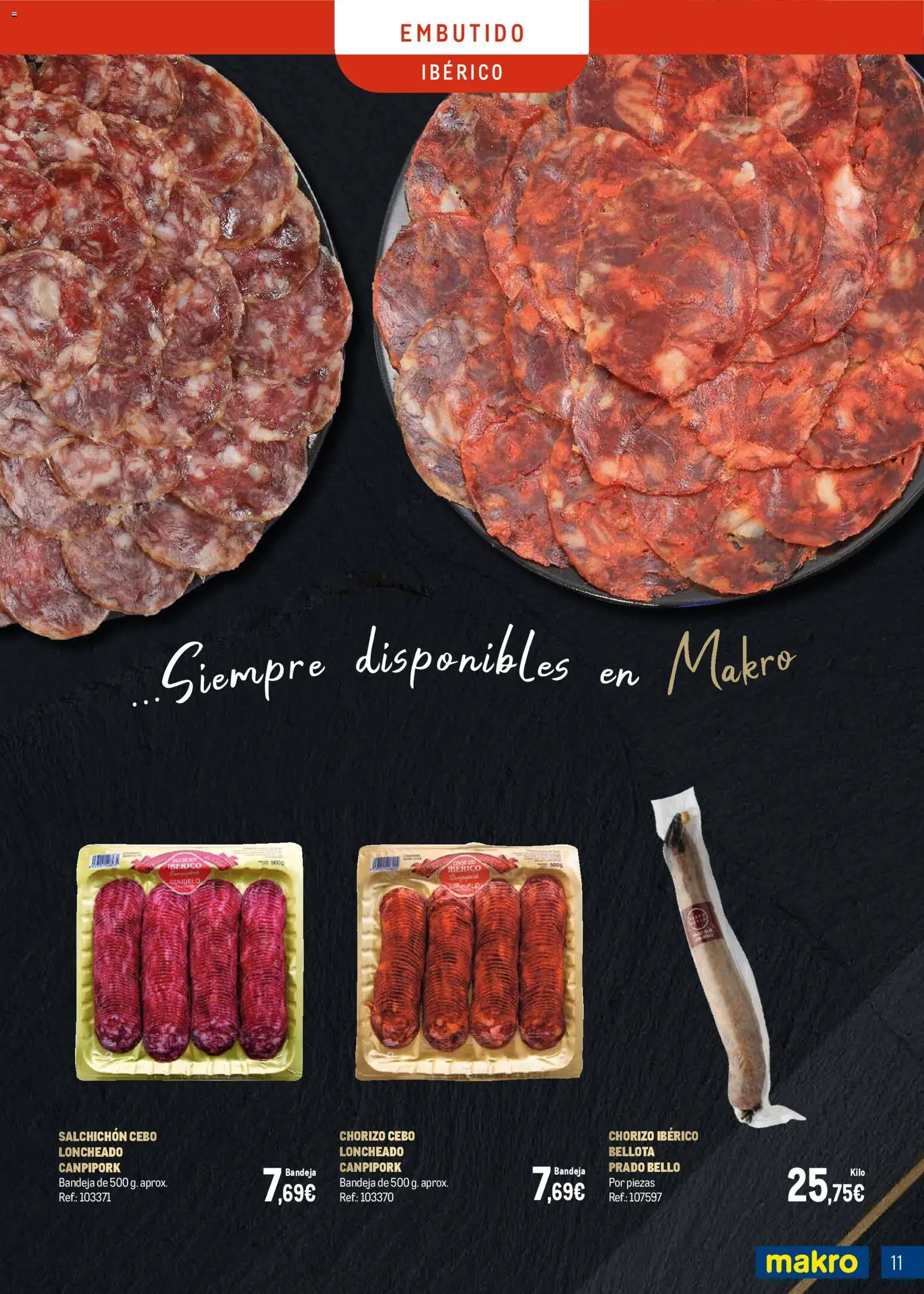 Makro - Charcuteria Levante │ válido desde el 01.12.2025 | Página: 11 | Productos: Bandeja, Loncheado
