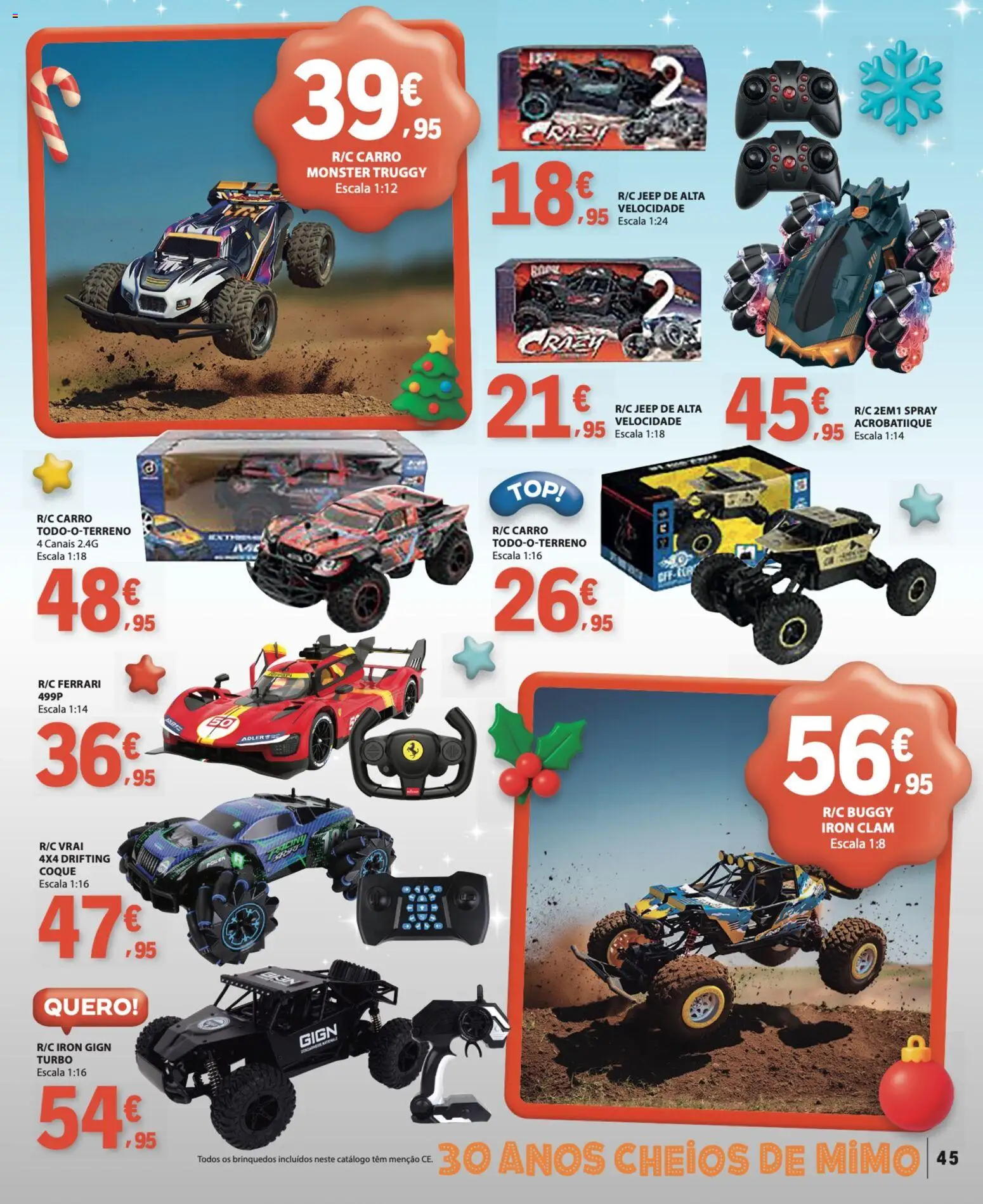 E.Leclerc Brinquedos de Natal │ válido de 11.11.2025 | Página: 45 | Produtos: Top