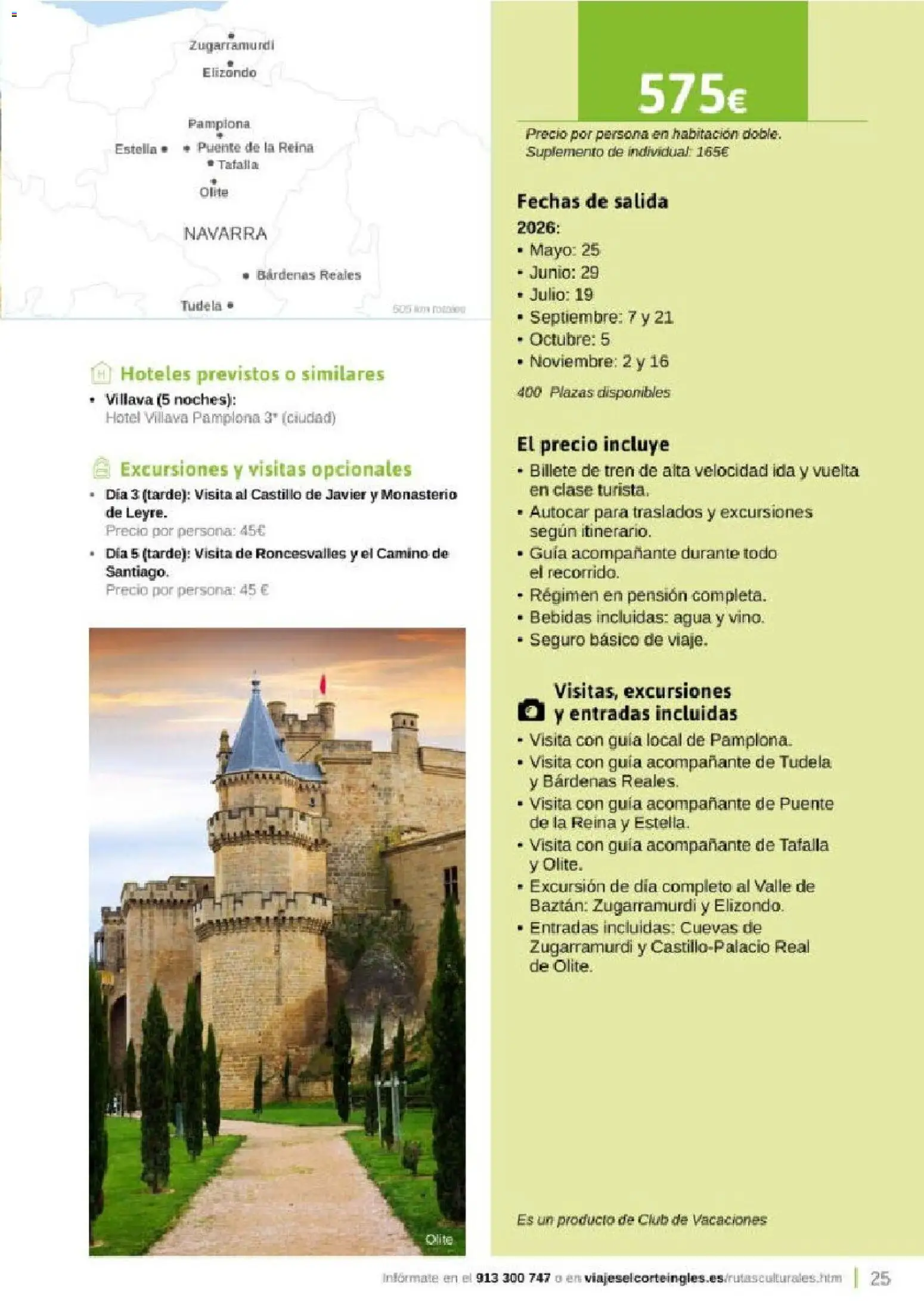 Viajes El Corte Inglés Rutas Culturales de la Comunidad de Madrid │ válido desde el 01.04.2026 | Página: 25