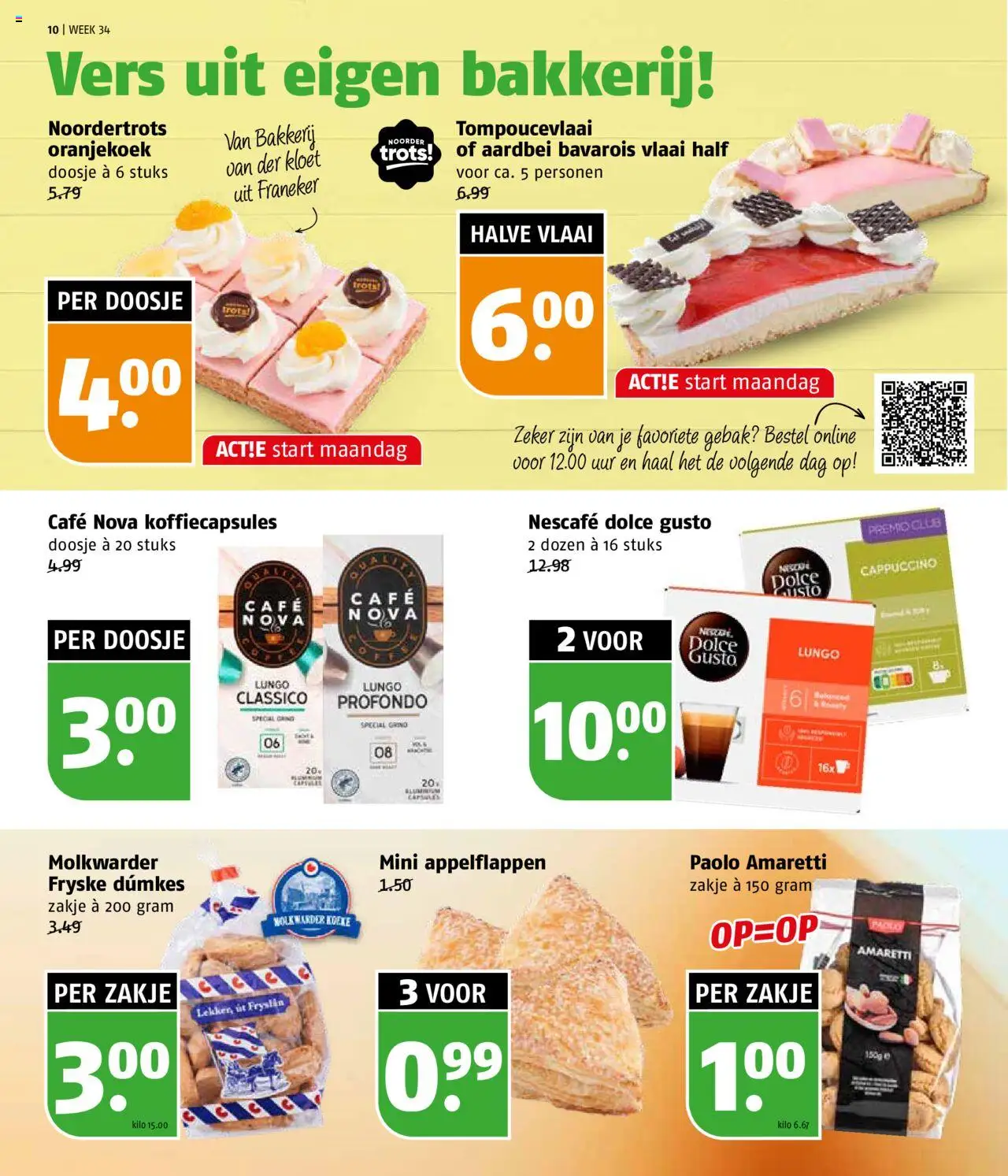  | Pagina: 10 | Producten: Koffiecapsules, Bakkerij, Gebak, Aardbei