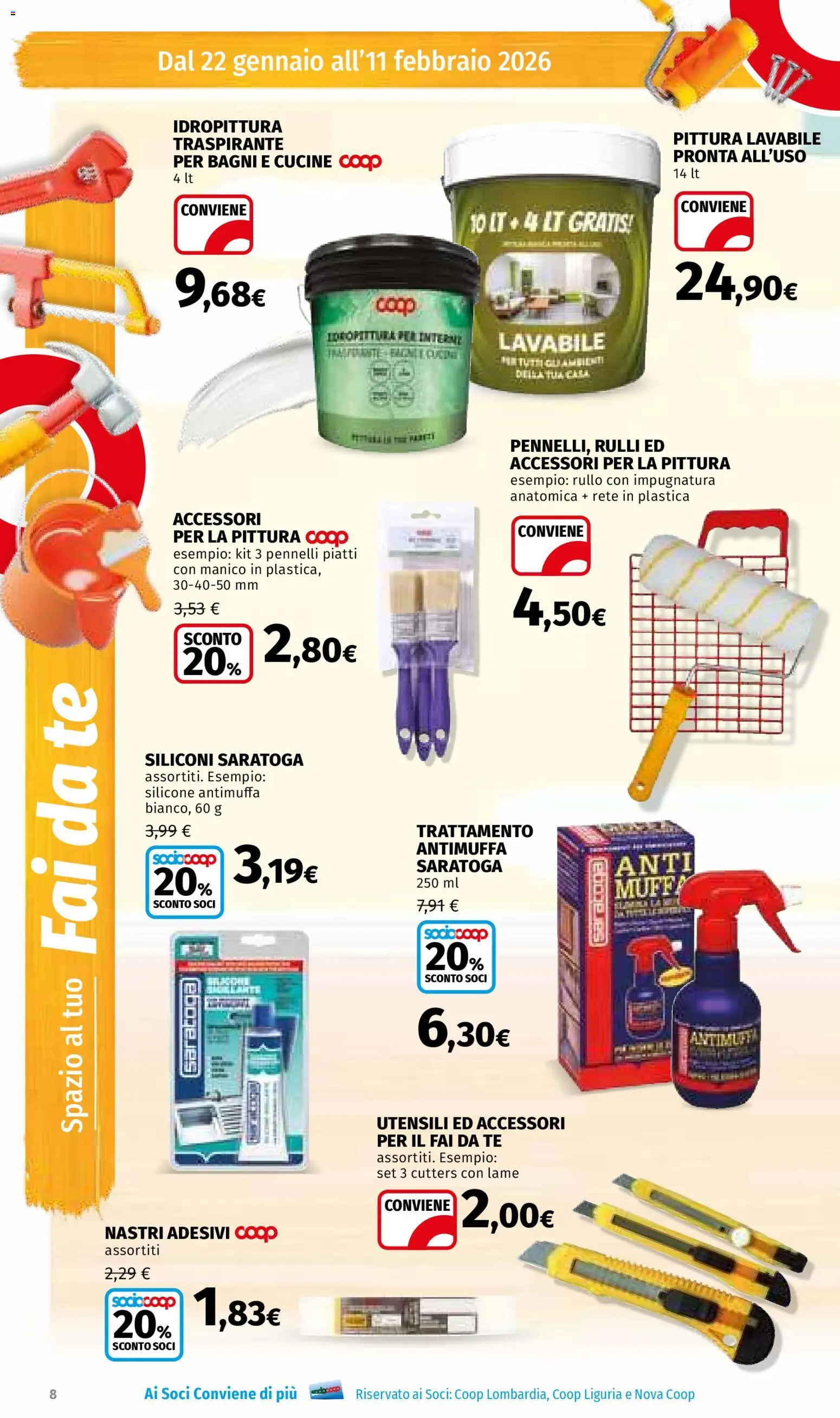 Volantino Ipercoop del 22.01.2026 | Pagina: 8 | Prodotti: Rullo, Cucine, Tè, Silicone