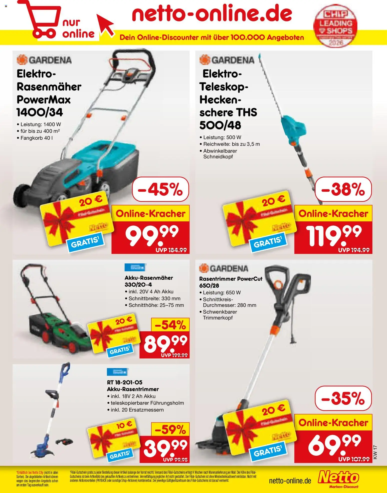 Netto Marken-Discount Prospekt 	 – gültig ab 04.05.2026 | Seite: 71 | Produkte: Rasenmäher