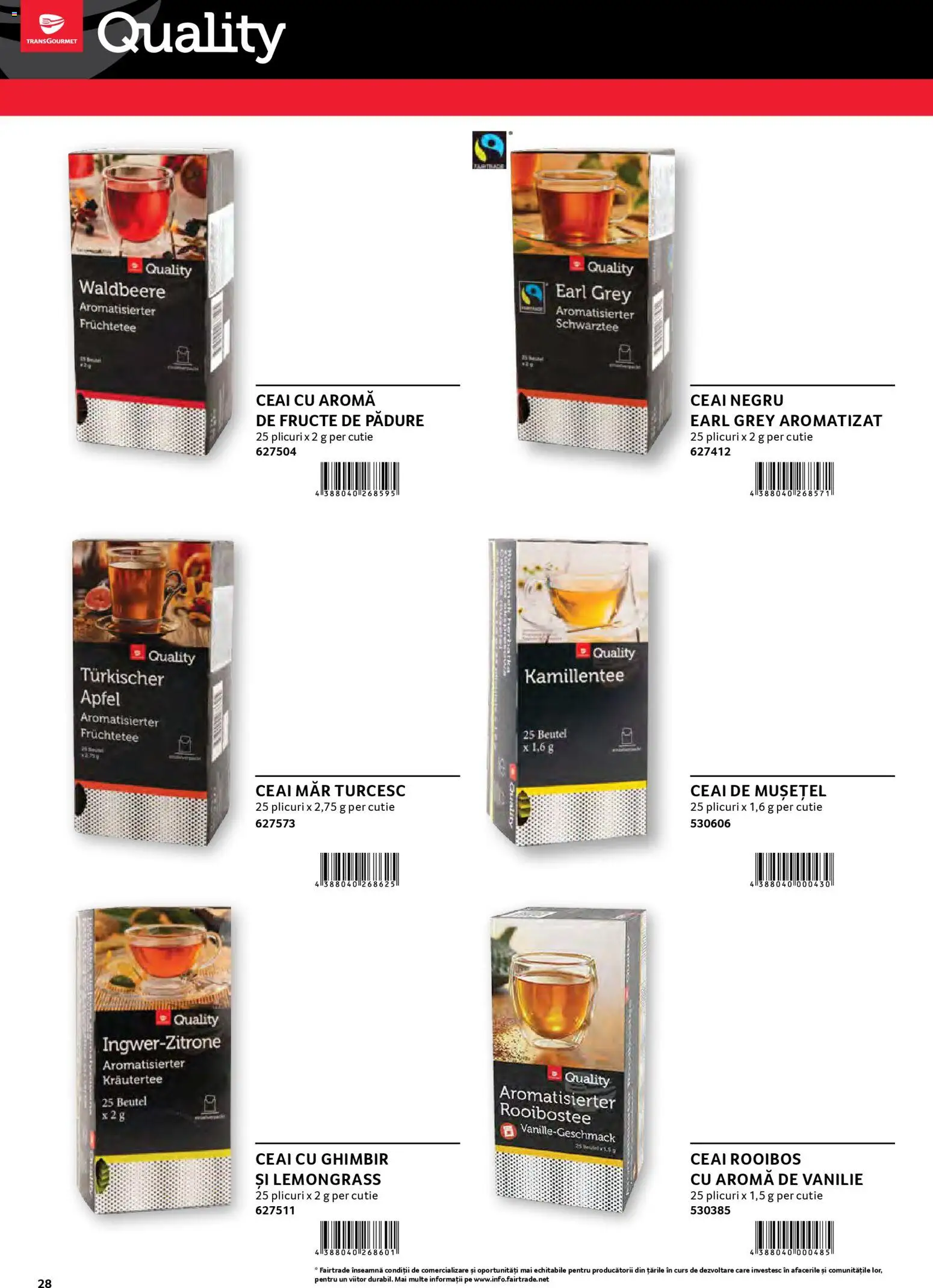 Noul catalog Selgros – valabil de la 30.01.2026 | Pagină: 28 | Produse: Cutie, Ceai, Fructe