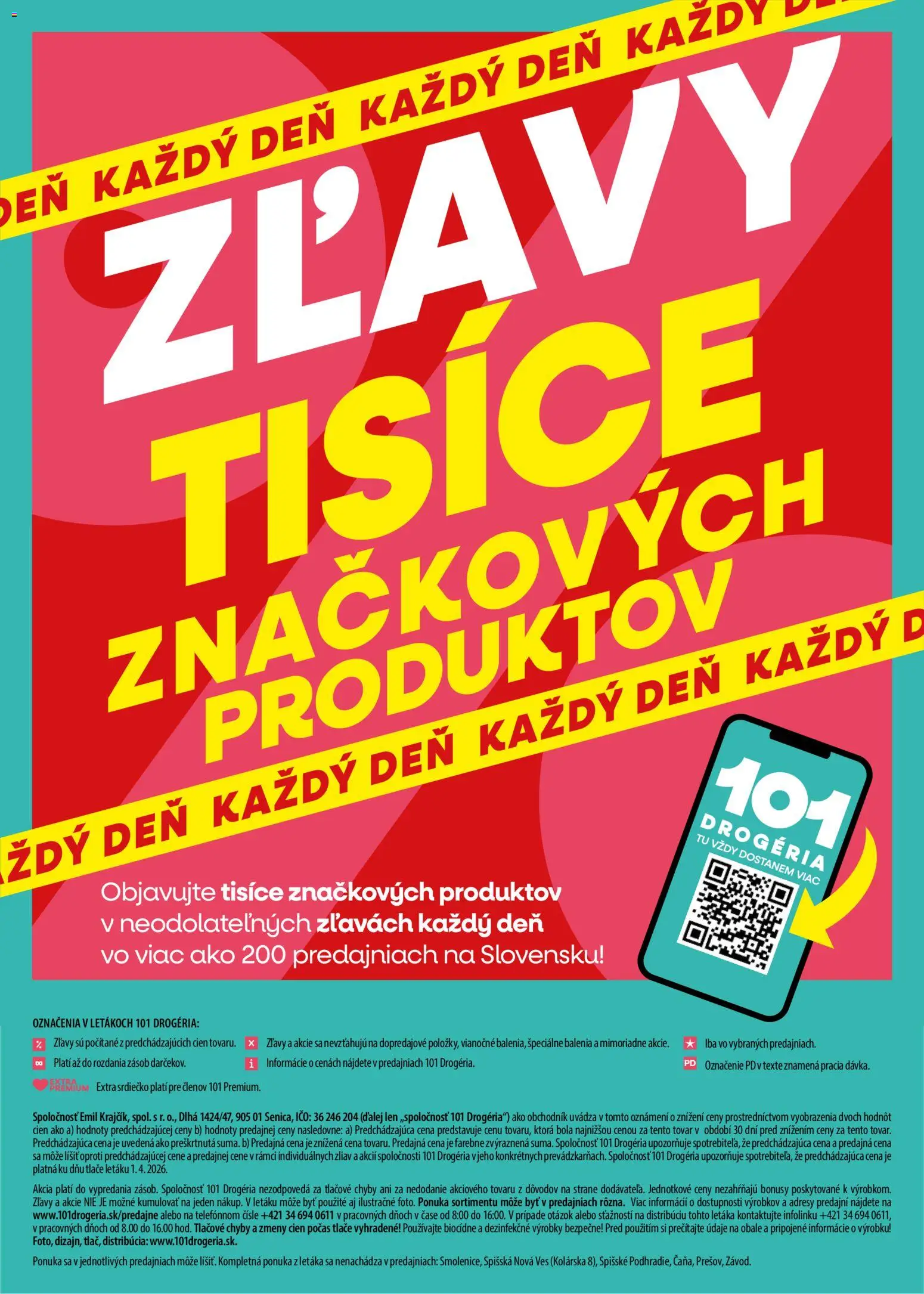 101 drogerie leták od 15.04.2026 » Pozrite si limitované zľavy a ušetrite ešte dnes! | Slovensko