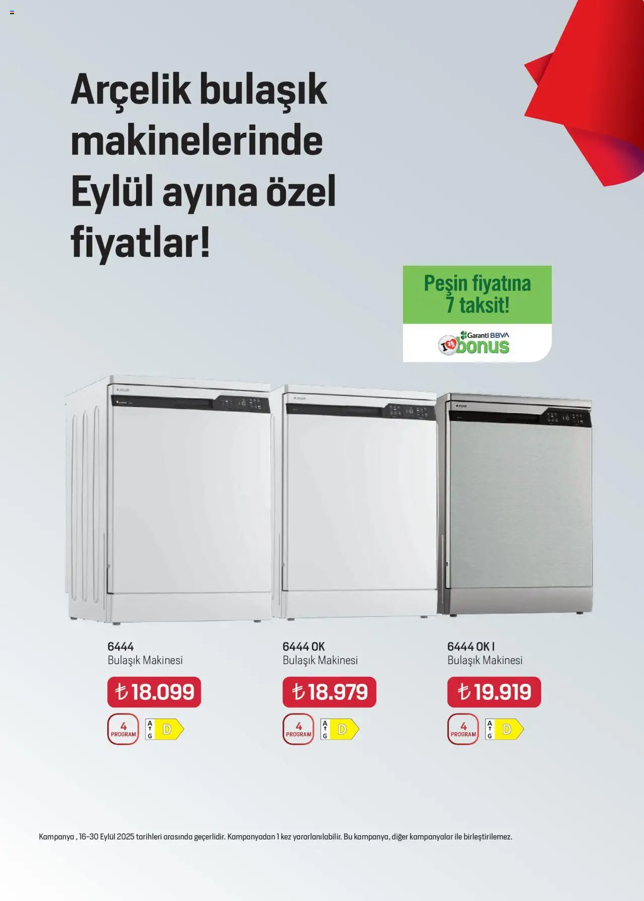 Arçelik Katalog - 16.09.2025 tarihinden itibaren geçerlidir | Sayfa: 28 | Ürünler: Bulaşık makinesi