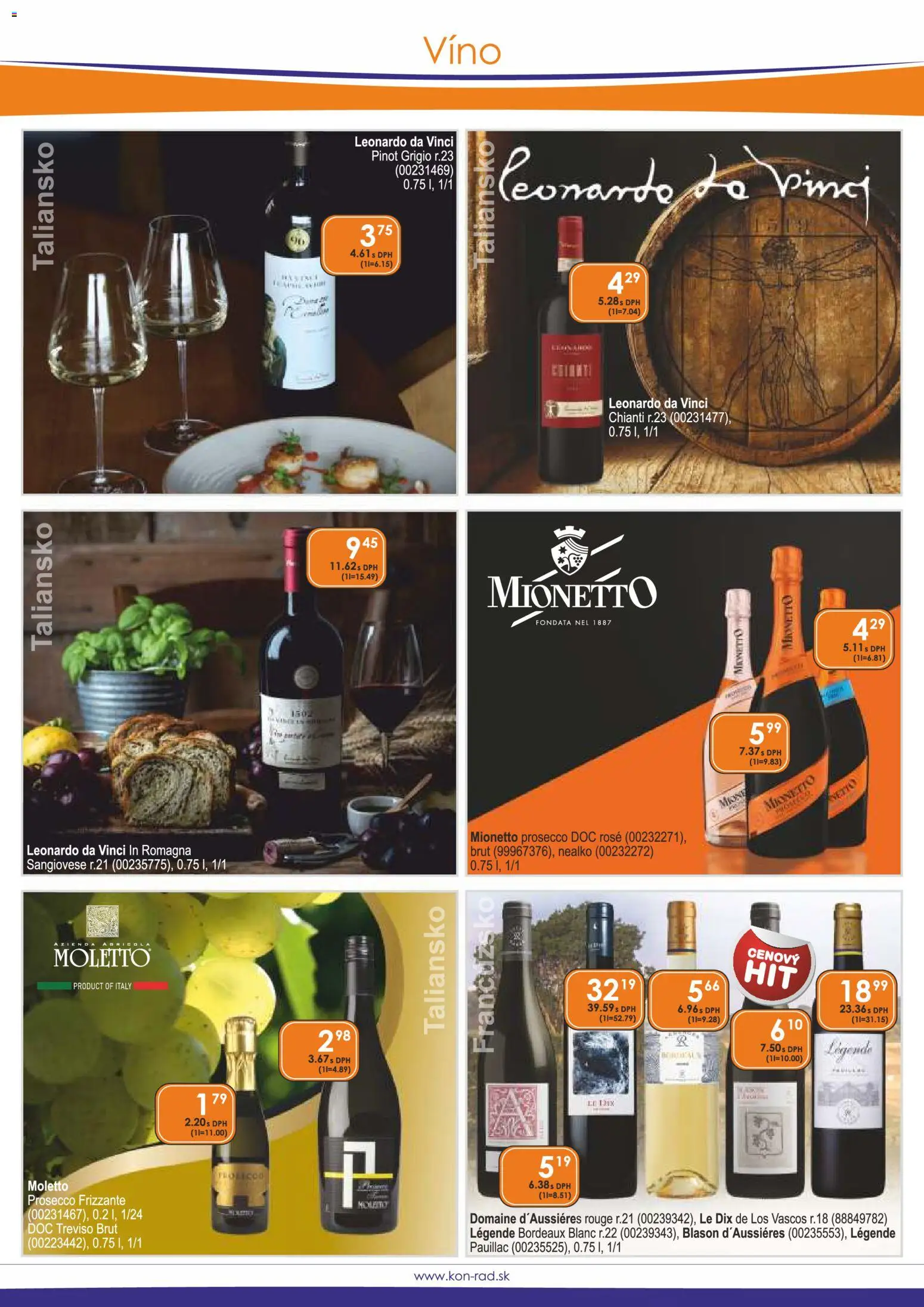 Nové KON - RAD akcie – leták je platný od 01.02.2026 | Strana: 12 | Produkty: Víno, Prosecco
