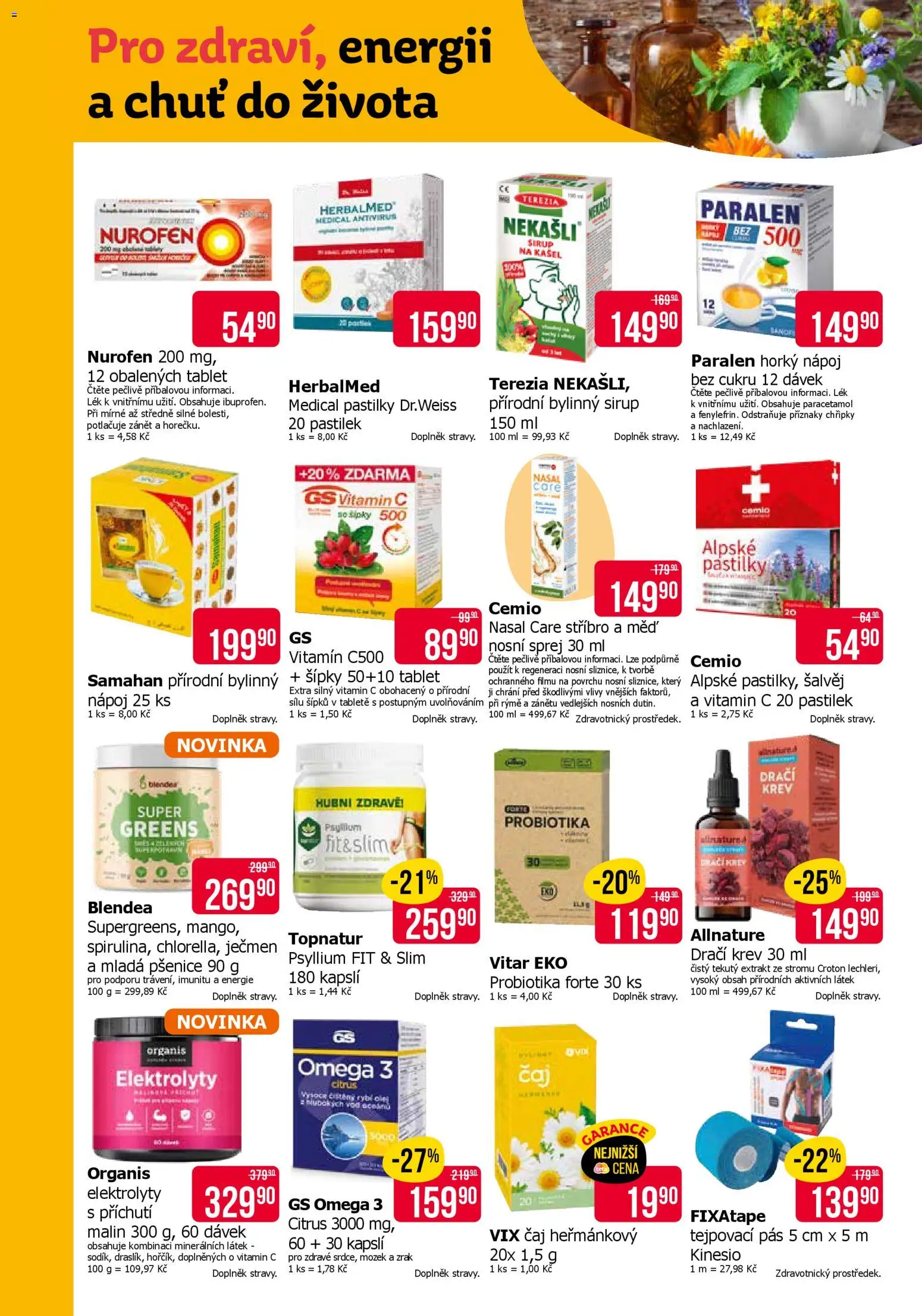 TETA Drogerie leták od 15.01.2026 | Strana: 4 | Produkty: Omega 3, Psyllium, Probiotika, Šipky