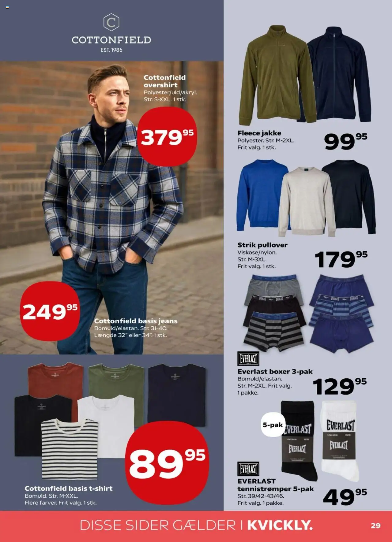 Kvickly tilbudsavis – gyldig fra 10.10.2025 | Side: 33 | Produkter: Jakke, Jeans