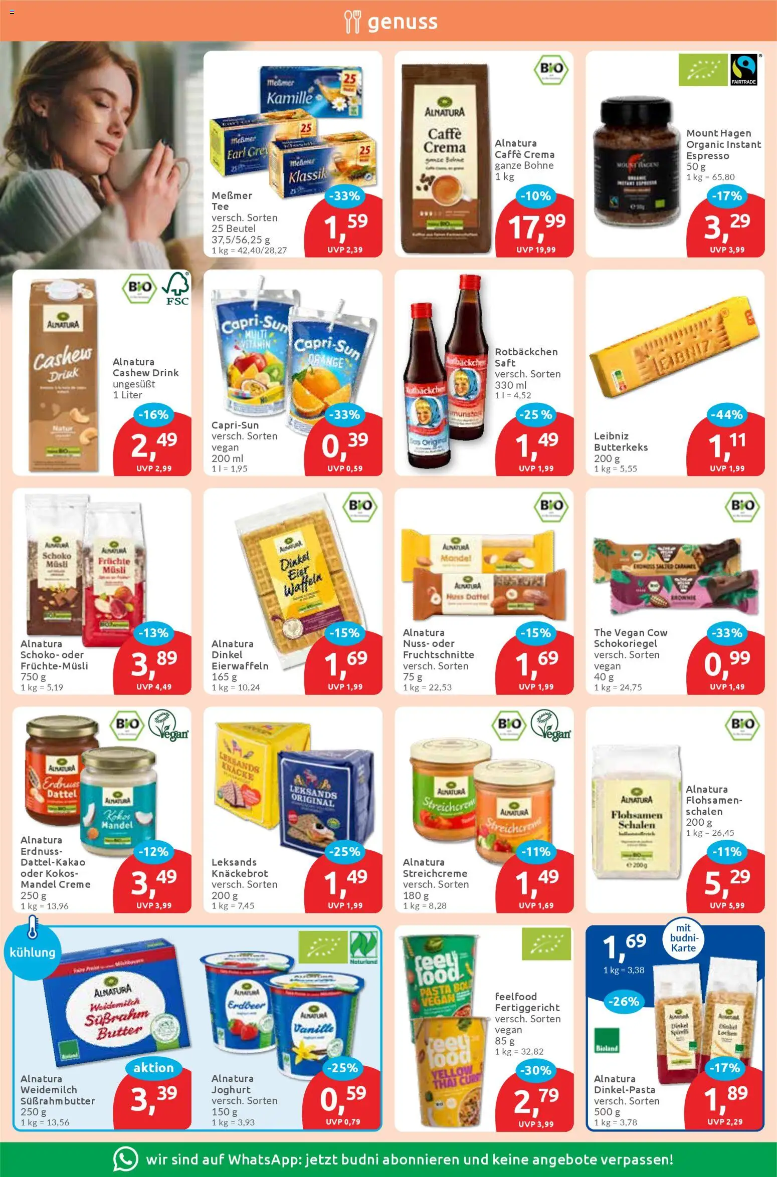 Budni Prospekt 	 – gültig ab 29.12.2025 | Seite: 6 | Produkte: Joghurt, Creme, Waffeln, Saft