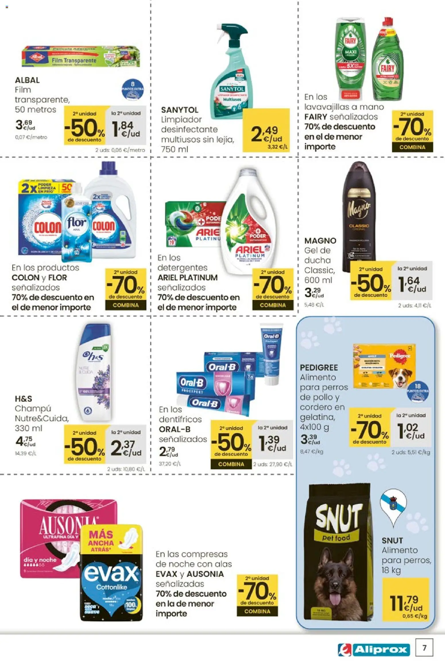 Eroski - Adelántate a la Navidad │ válido desde el 13.11.2025 | Página: 7 | Productos: Champú, Φίλτρο καφέ, Γλυφιτζούρι, Ducha