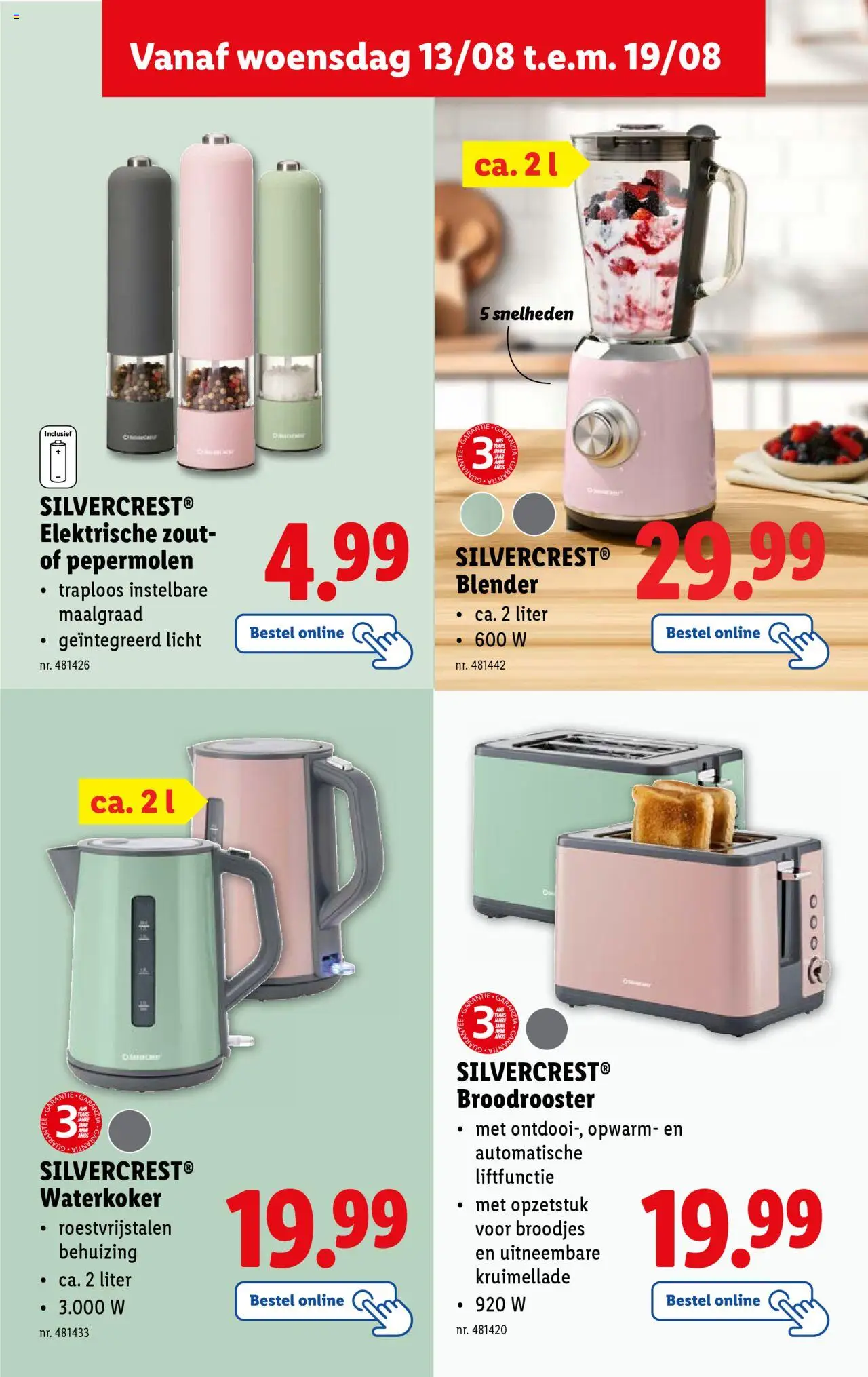  | Pagina: 29 | Producten: Behuizing, Blender, Toaster, Broodjes