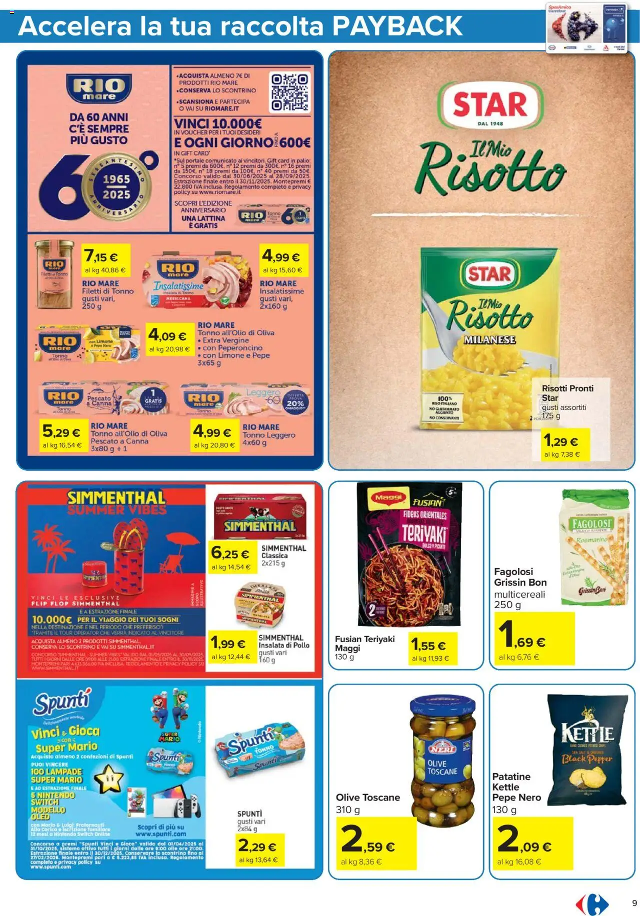 Volantino Carrefour del 21.08.2025 | Pagina: 9 | Prodotti: Limone, Peperoncino, Tonno, Gioco