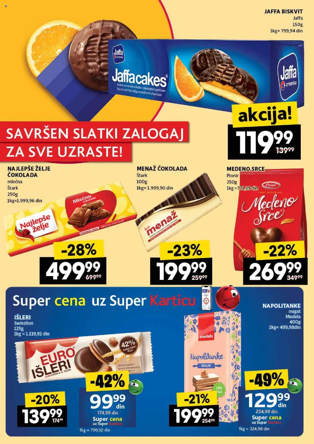 Idea katalog - važi od 07.08.2025 | Strana: 32 | Proizvode: Eurocrem, Medenjaci, Mlečna čokolada, Napolitanke