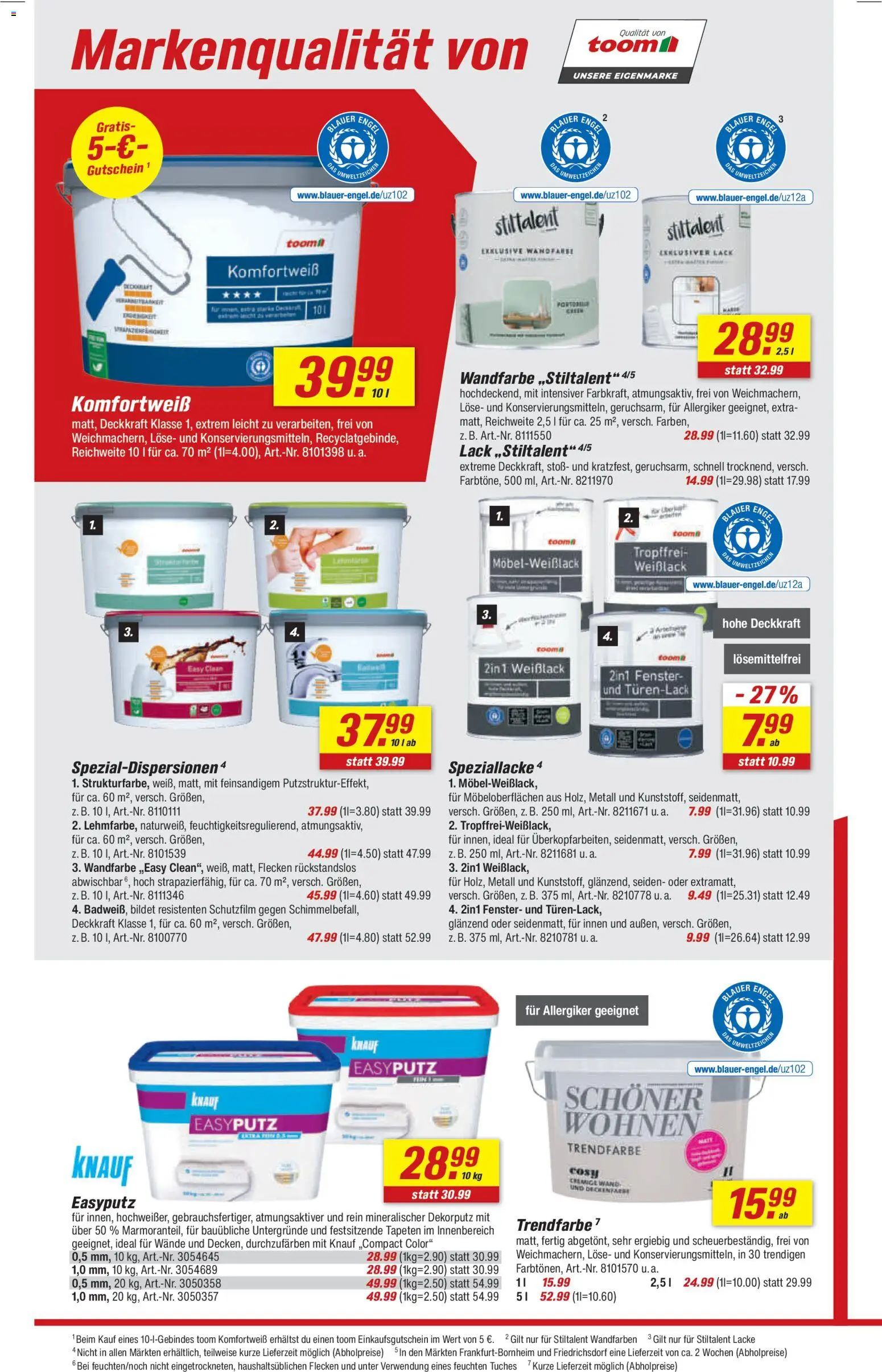 Toom Baumarkt Prospekt 	 – gültig ab 27.12.2025 | Seite: 6 | Produkte: Wandfarbe