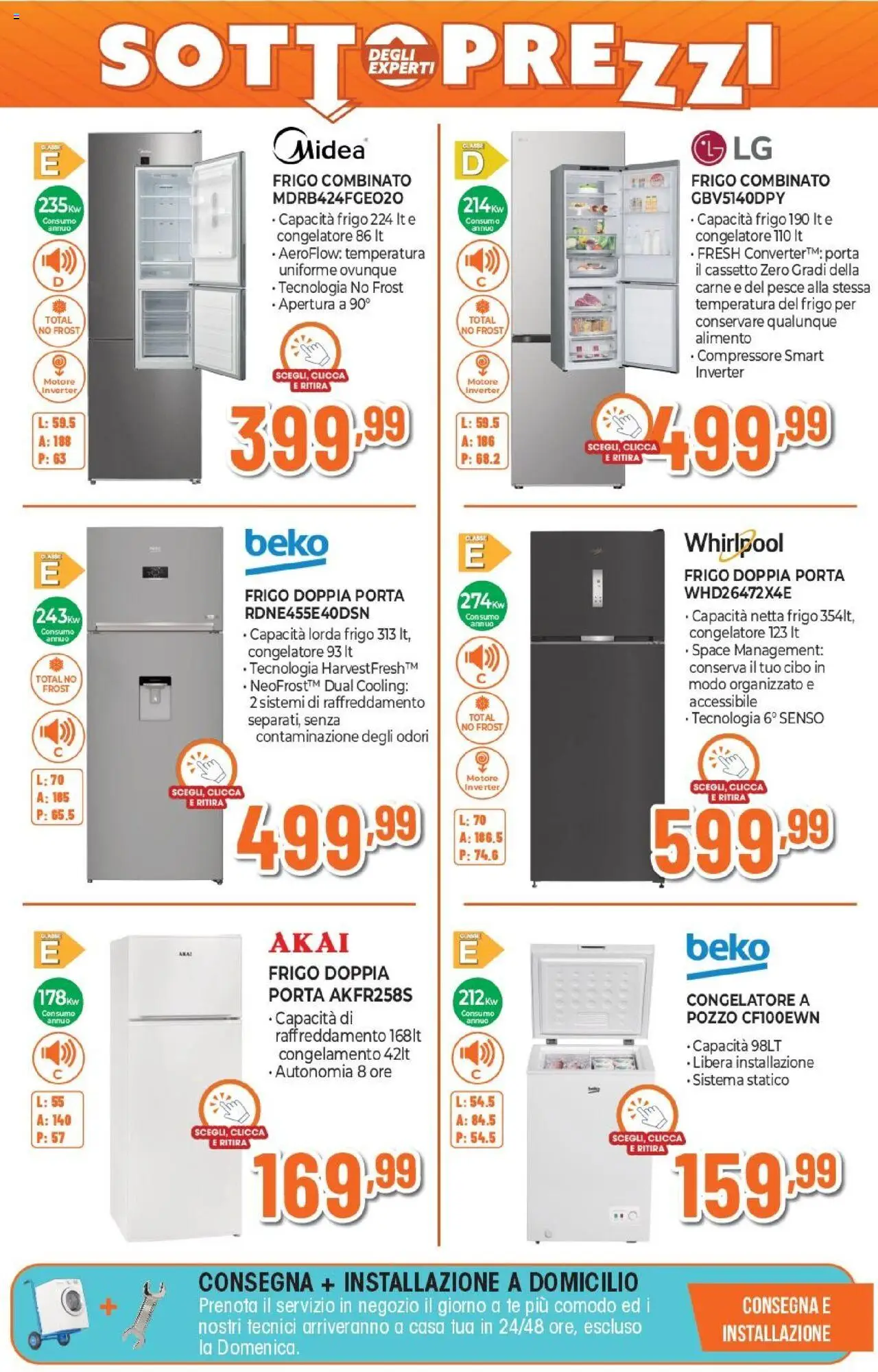 Volantino Expert del 02.10.2025 | Pagina: 23 | Prodotti: Pesce, Tè, Compressore, Congelatore