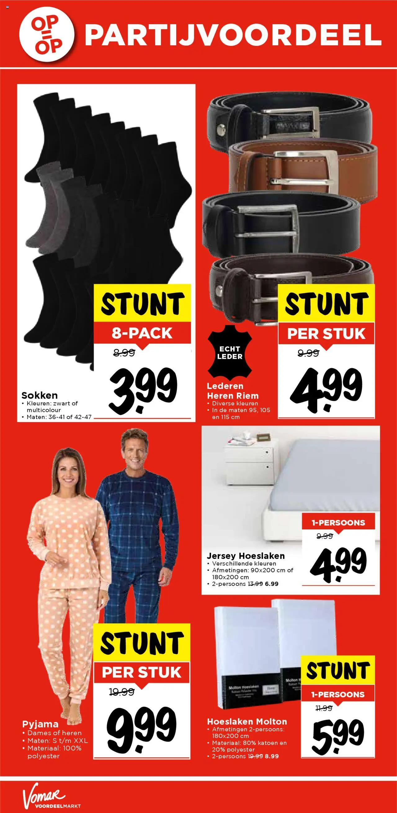  | Pagina: 36 | Producten: Sokken, Pyjama, Riem