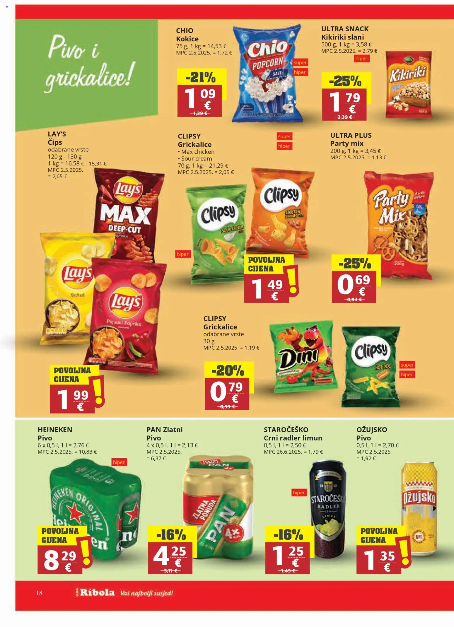 Ribola katalog | vrijedi od 04.03.2026 | Stranica: 18 | Proizvodi: Čips, Kokice, Limun, Pan